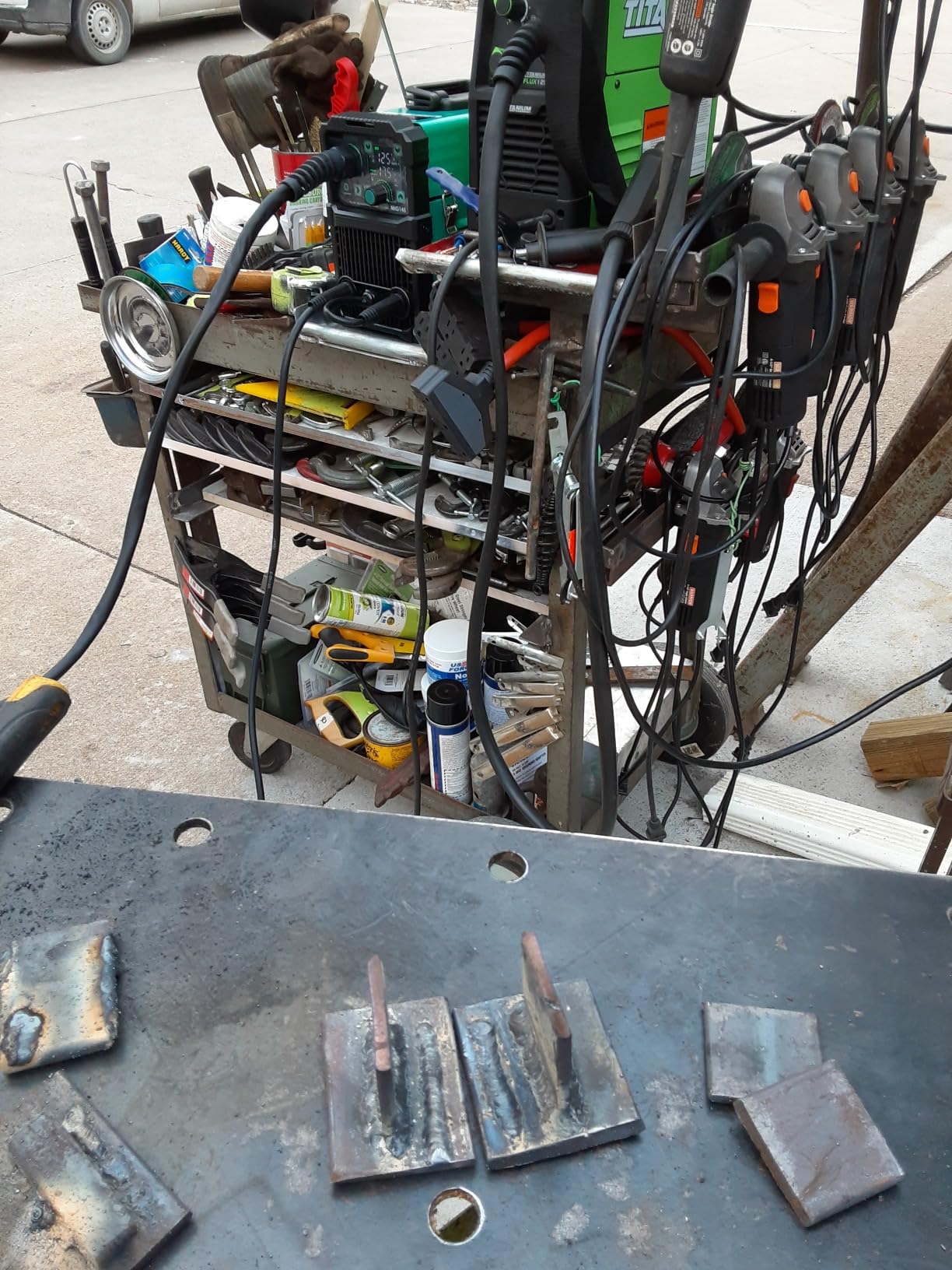 145Amp MIG Welder, 110V 220V Flux Core MIG/Lift TIG/Stick 4 in 1 Welder Machine, Large LED Display Welding Machine, IGBT Inverter bestarc Welder MIG145 Gas Gasless Synergy MIG Welder Customer Review 145Amp MIG Welder, 110V 220V Flux Core MIG/Lift TIG/Stick 4 in 1 Welder Machine, Large LED Display Welding Machine, IGBT Inverter bestarc Welder MIG145 Gas Gasless Synergy MIG Welder - Customer Photo 1
