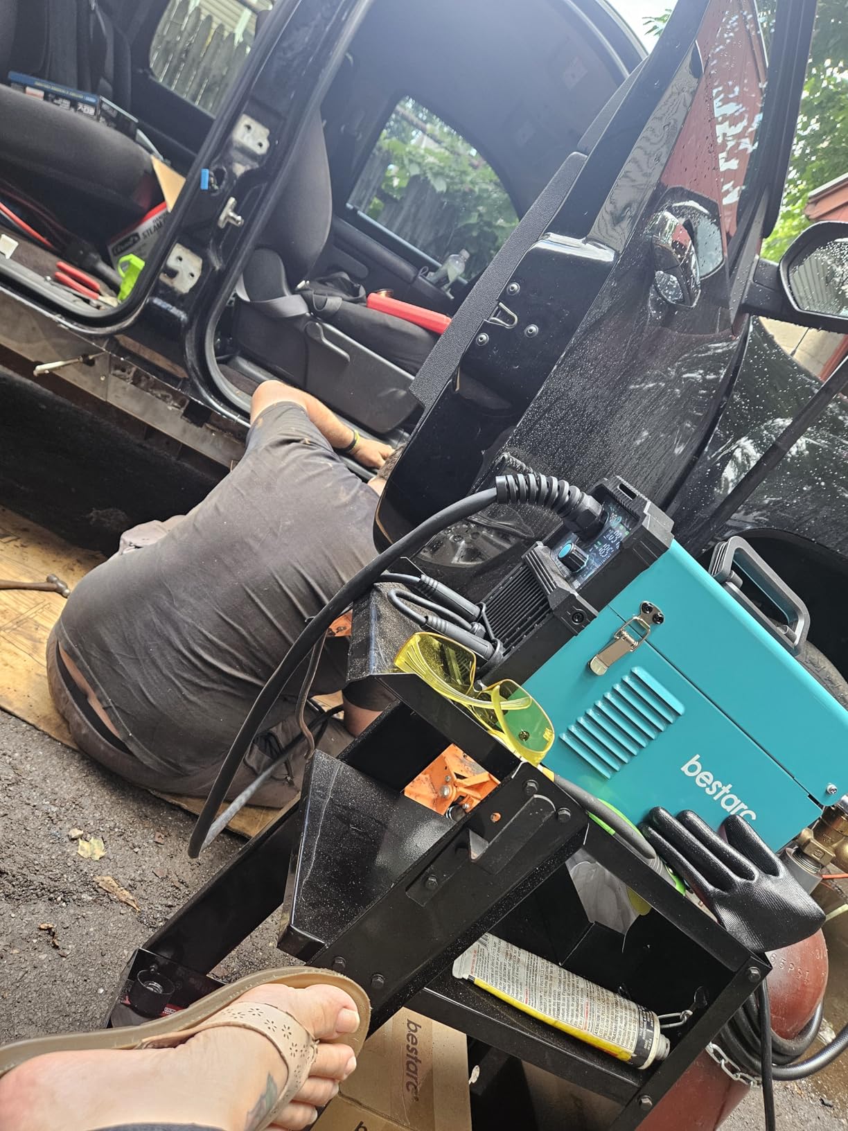 145Amp MIG Welder, 110V 220V Flux Core MIG/Lift TIG/Stick 4 in 1 Welder Machine, Large LED Display Welding Machine, IGBT Inverter bestarc Welder MIG145 Gas Gasless Synergy MIG Welder Customer Review 145Amp MIG Welder, 110V 220V Flux Core MIG/Lift TIG/Stick 4 in 1 Welder Machine, Large LED Display Welding Machine, IGBT Inverter bestarc Welder MIG145 Gas Gasless Synergy MIG Welder - Customer Photo 2