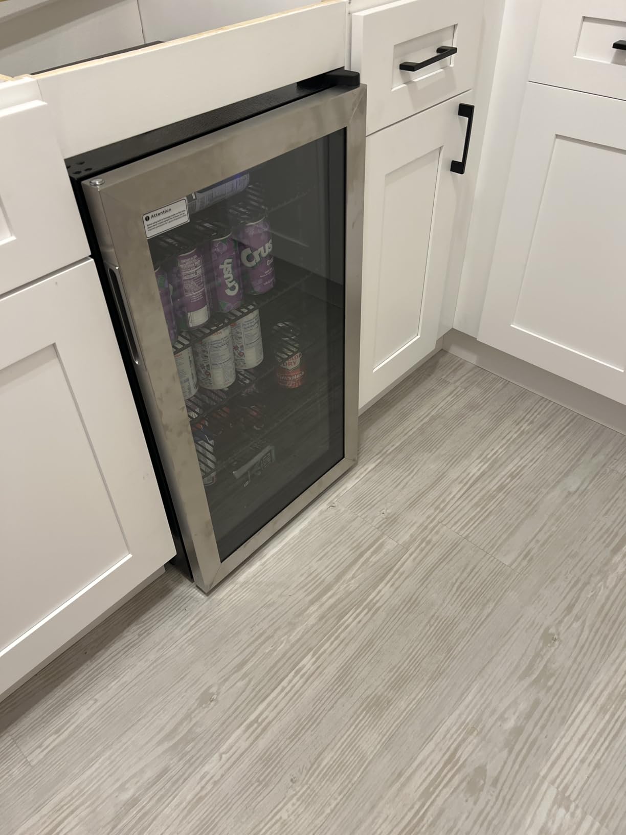 Beverage Refrigerator Cooler - 126 Can Mini Fridge Glass Door for Drinks Soda Beer Wine - Small Refrigerator for Office Bedroom Home Bar, 4 Adjustable Shelves, 3.2 Cu.Ft, Silver Customer Review Beverage Refrigerator Cooler - 126 Can Mini Fridge Glass Door for Drinks Soda Beer Wine - Small Refrigerator for Office Bedroom Home Bar, 4 Adjustable Shelves, 3.2 Cu.Ft, Silver - Customer Photo 2