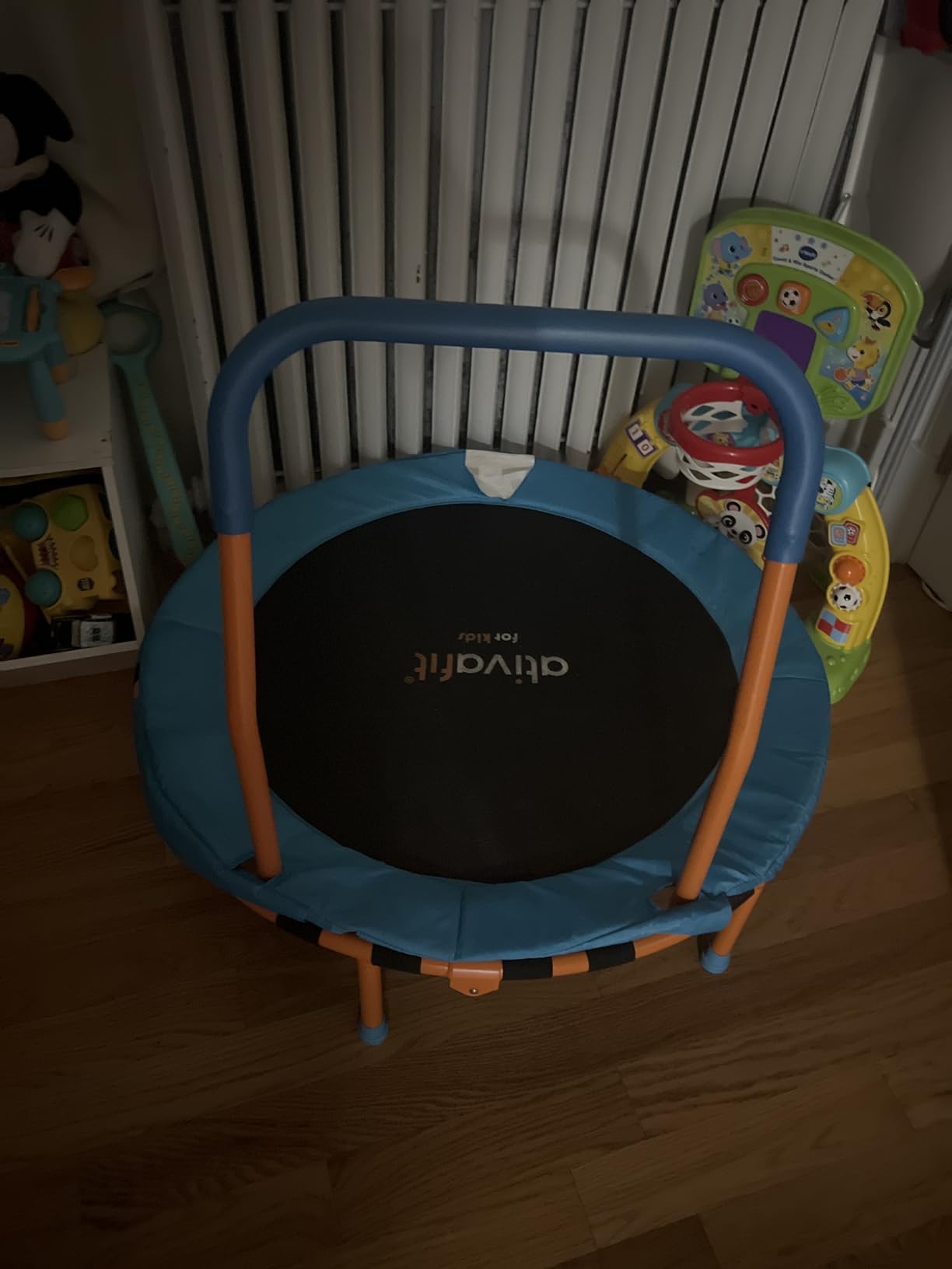 Ativafit 36inch Mini Toddler Trampoline for Kids Ages 2-6 Indoor Outdoor Folding Small Rebounder Trampoline with Foam Handle Safety Padded Cover Fun for Kids Customer Review Ativafit 36inch Mini Toddler Trampoline for Kids Ages 2-6 Indoor Outdoor Folding Small Rebounder Trampoline with Foam Handle Safety Padded Cover Fun for Kids - Customer Photo 2