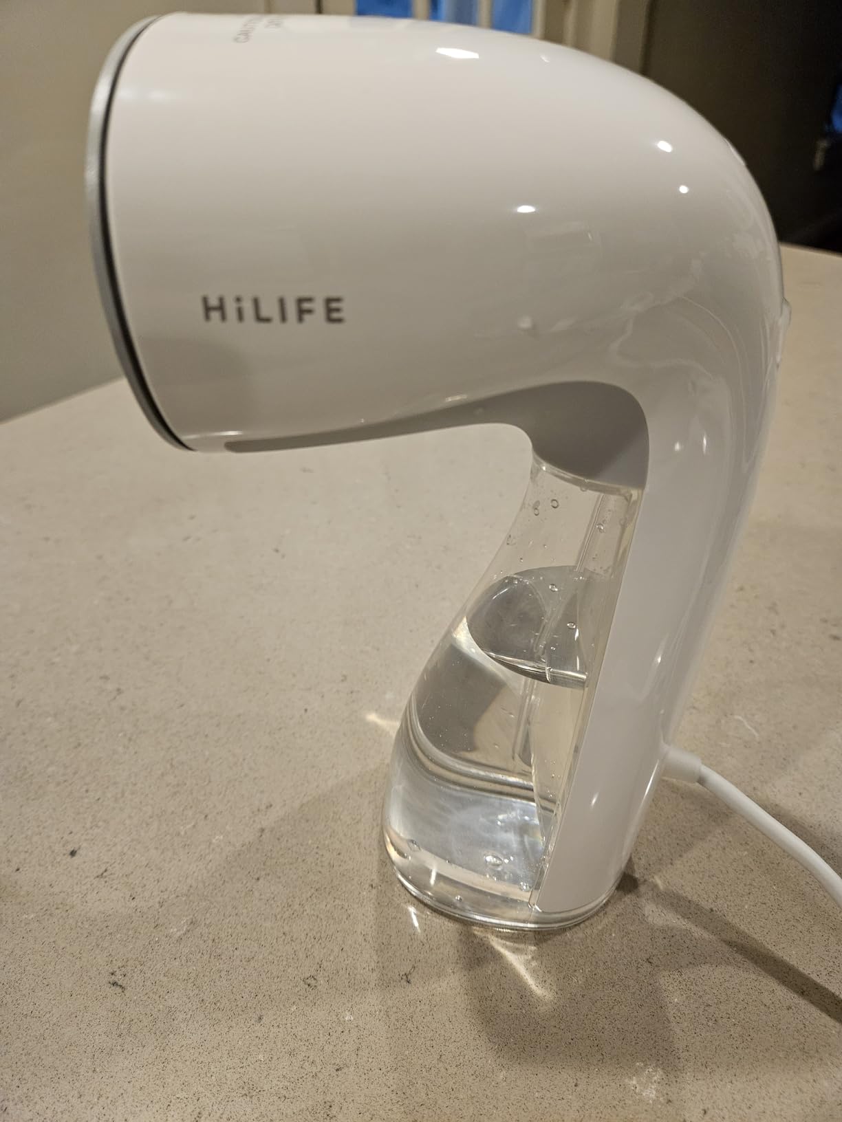 HiLIFE Steamer for Clothes, Handheld Clothes Steamer with Large 300ml Tank, 1100W Strong Power, 30S Fast Heat-up, Garment Fabric Wrinkle Remover, Portable & Compact Travel Size ONLY FOR 120V (White) Customer Review HiLIFE Steamer for Clothes, Handheld Clothes Steamer with Large 300ml Tank, 1100W Strong Power, 30S Fast Heat-up, Garment Fabric Wrinkle Remover, Portable & Compact Travel Size ONLY FOR 120V (White) - Customer Photo 1