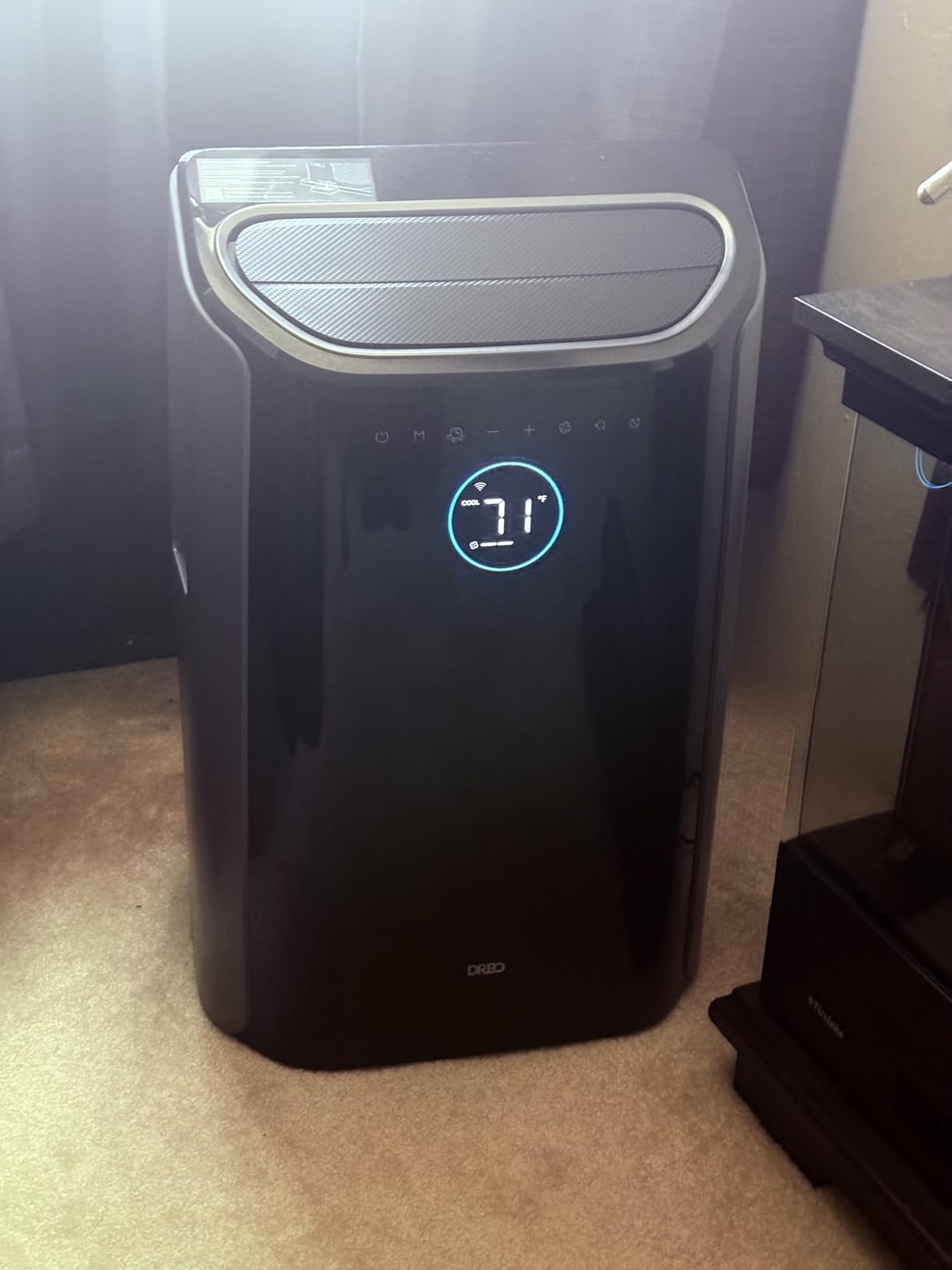 Dreo Portable Air Conditioners, 12,000 BTU AC Unit for Bedroom with Drainage-free Cooling, 46dB Quiet, APP/Voice/Remote, 24h Timer with Fan & Dehumidifier, Smart Standing AC for Room Indoors, AC515S Customer Review Dreo Portable Air Conditioners, 12,000 BTU AC Unit for Bedroom with Drainage-free Cooling, 46dB Quiet, APP/Voice/Remote, 24h Timer with Fan & Dehumidifier, Smart Standing AC for Room Indoors, AC515S - Customer Photo 1