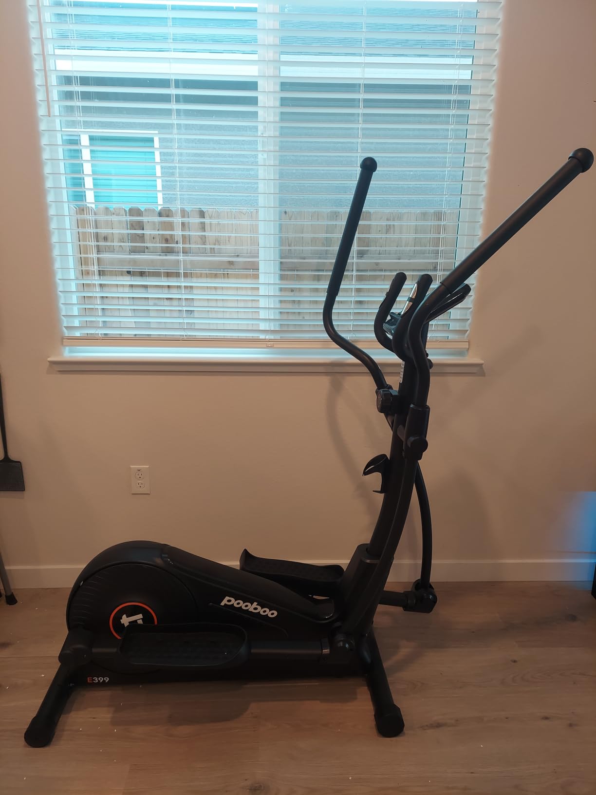 pooboo Elliptical Machine, Elliptical Exercise Machine with 16-Level Resistance&Hyper-Quiet Magnetic Driving System, Elliptical Machine for Home with LCD Monitor&15.5IN Stride, 350LBS Weight Capacity - Customer Photo 1