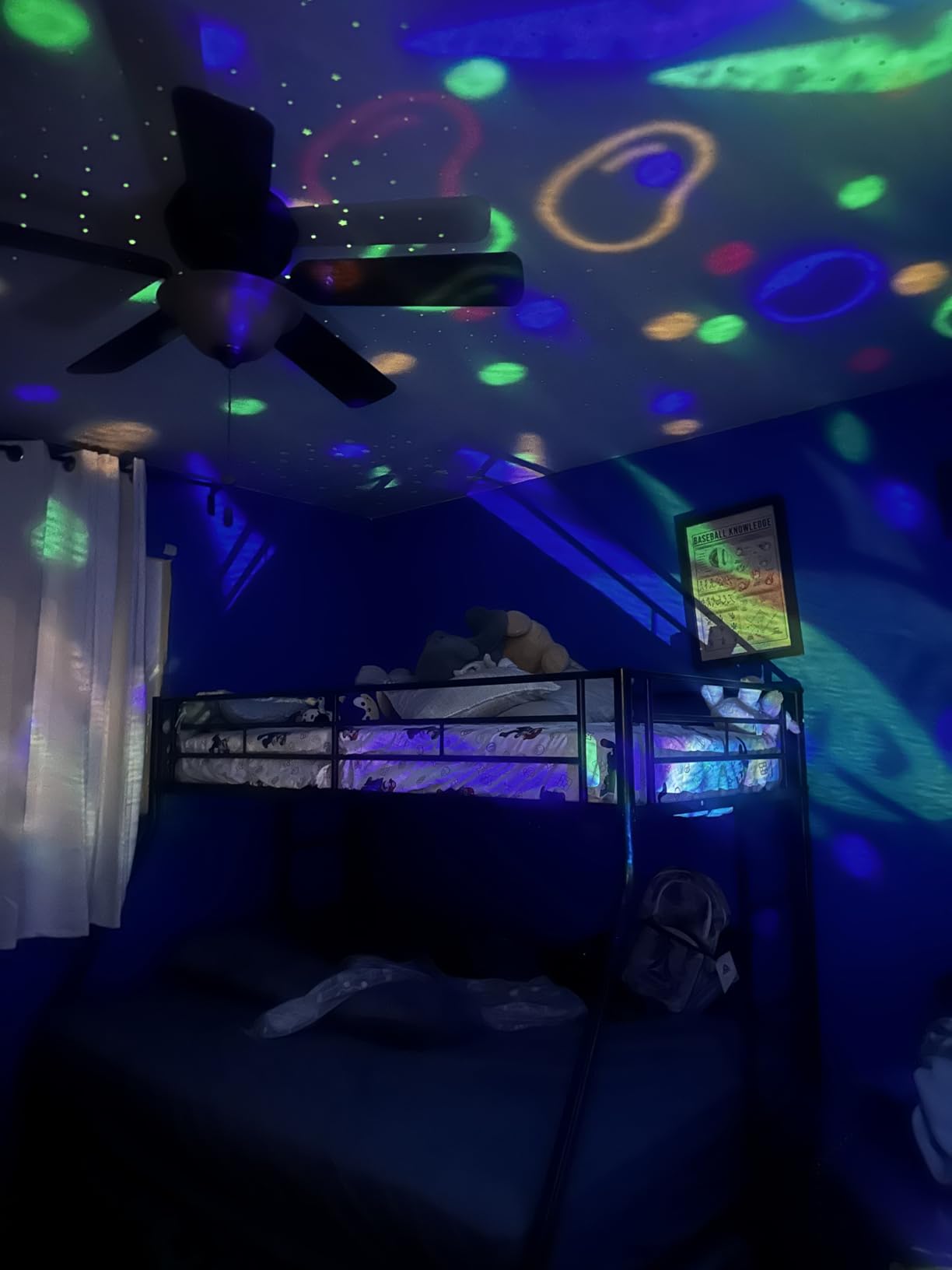 COOLNIGHT Night Light for Kids, 93 Lighting+3 Films Kids Night Light Projector, Remote+Dimmable Star Projector, 360°Slient Glow in The Dark Stars for Ceiling, Gift for 3-8, Gifts for 4 Year Old Boys Customer Review COOLNIGHT Night Light for Kids, 93 Lighting+3 Films Kids Night Light Projector, Remote+Dimmable Star Projector, 360°Slient Glow in The Dark Stars for Ceiling, Gift for 3-8, Gifts for 4 Year Old Boys - Customer Photo 2
