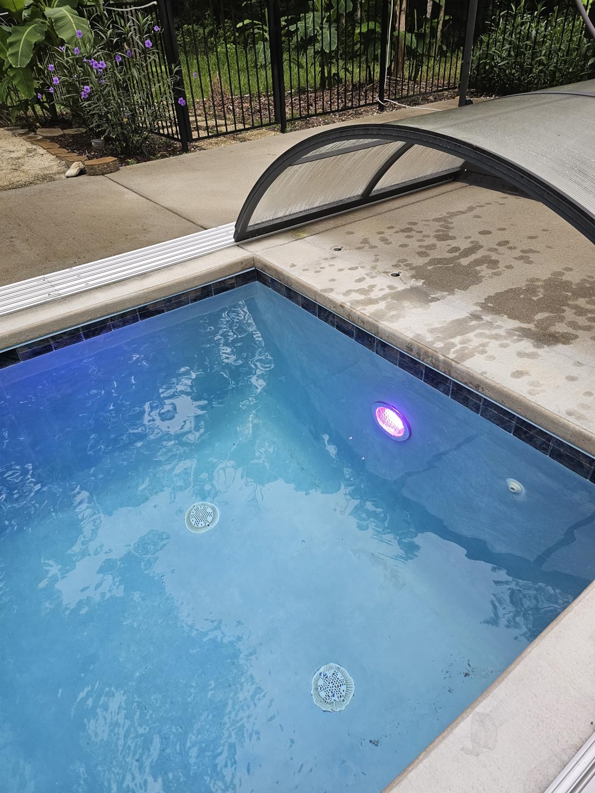 SURAIELEC 12V AC Pool Lights for Inground Pool, 10 inch Color Changing LED Pool Light with Remote Control, 300W Equivalent, Underwater Swimming Pool Light Fixture for Large Wet Niches, 50FT Customer Review SURAIELEC 12V AC Pool Lights for Inground Pool, 10 inch Color Changing LED Pool Light with Remote Control, 300W Equivalent, Underwater Swimming Pool Light Fixture for Large Wet Niches, 50FT - Customer Photo 1