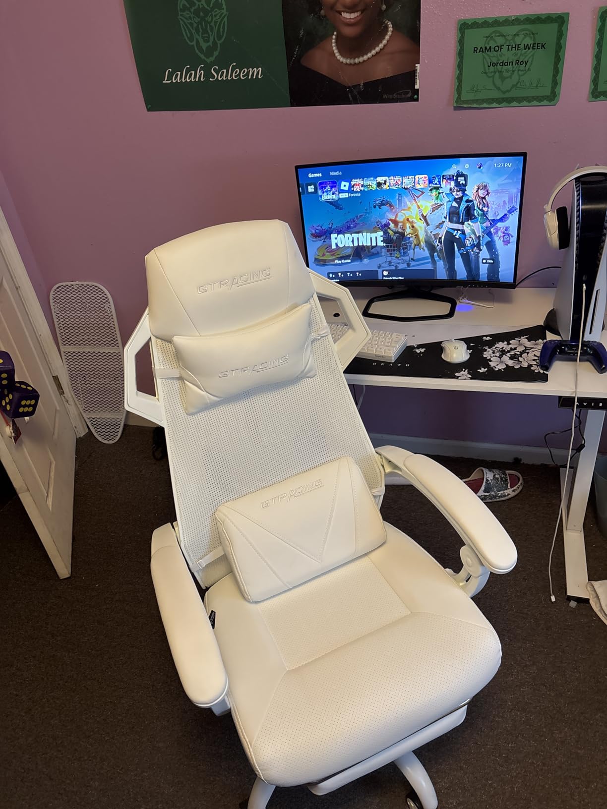 GTRACING Gaming Chair, Computer Chair with Mesh Back, Ergonomic Gaming Chair with Footrest, Reclining Gamer Chair with Adjustable Headrest and Lumbar Support Customer Review GTRACING Gaming Chair, Computer Chair with Mesh Back, Ergonomic Gaming Chair with Footrest, Reclining Gamer Chair with Adjustable Headrest and Lumbar Support - Customer Photo 1