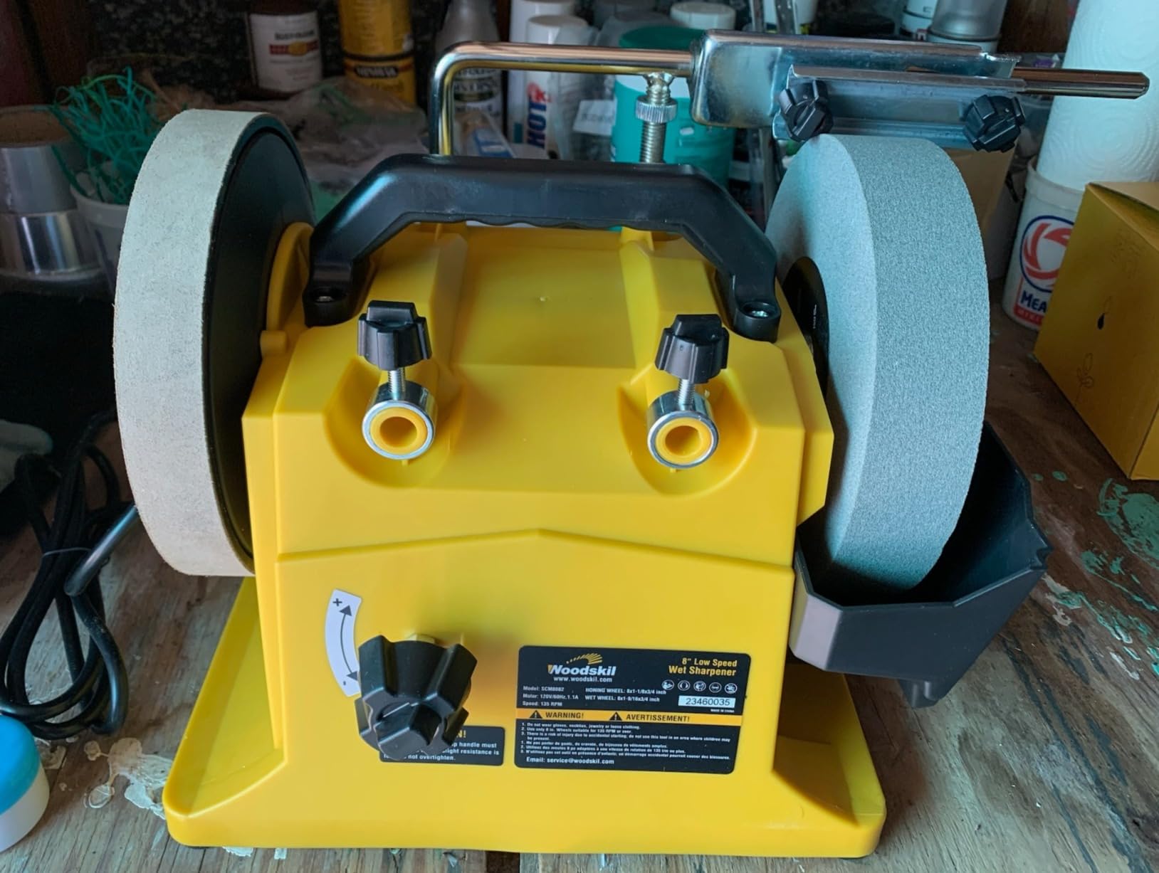 Digital Display 8 Inch Variable Speed Bench Grinder, 3/4HP 5.0 Amp Power Bench Grinder Customer Review Digital Display 8 Inch Variable Speed Bench Grinder, 3/4HP 5.0 Amp Power Bench Grinder - Customer Photo 1