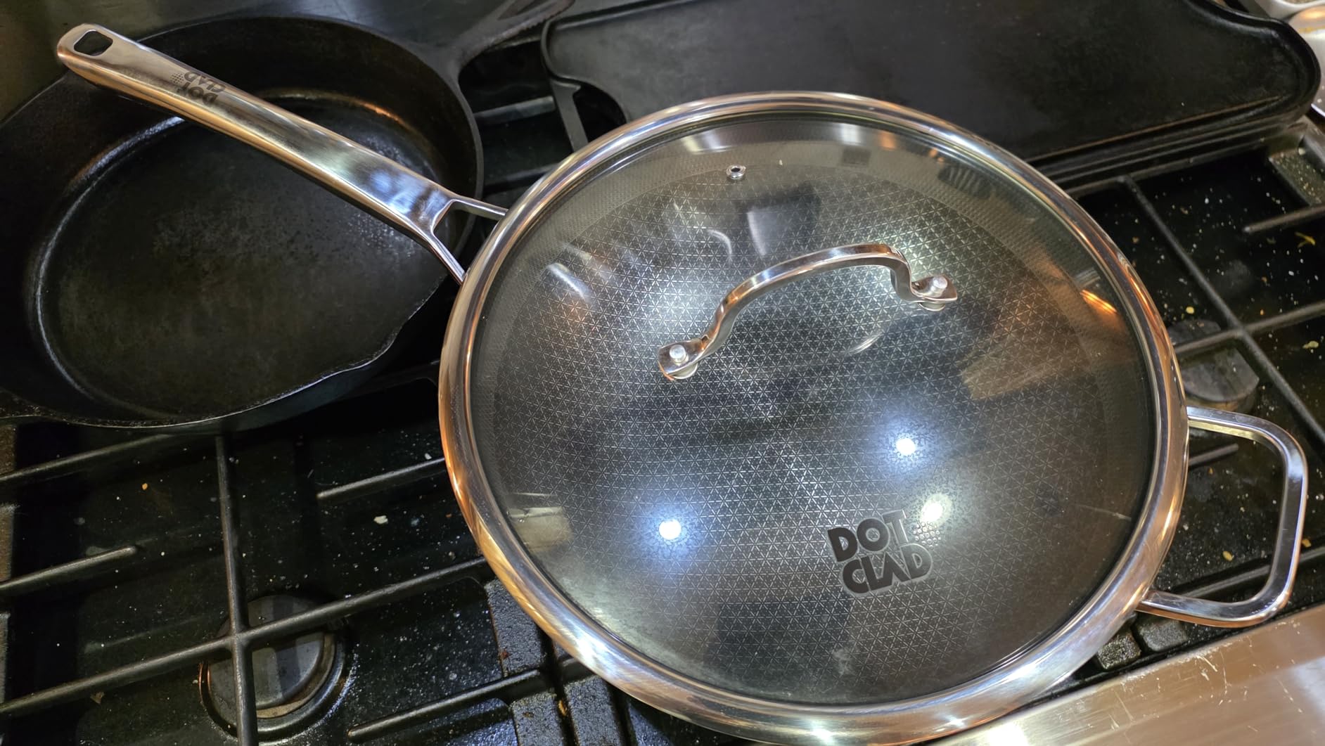 Wok pan,Hybrid 13 inch Wok with Lid, PFOA Free Cookware,non stick Stainless Steel Woks & Stir-fry pans Nonstick, Dishwasher and Oven Safe, Works on Induction Customer Review Wok pan,Hybrid 13 inch Wok with Lid, PFOA Free Cookware,non stick Stainless Steel Woks & Stir-fry pans Nonstick, Dishwasher and Oven Safe, Works on Induction - Customer Photo 2