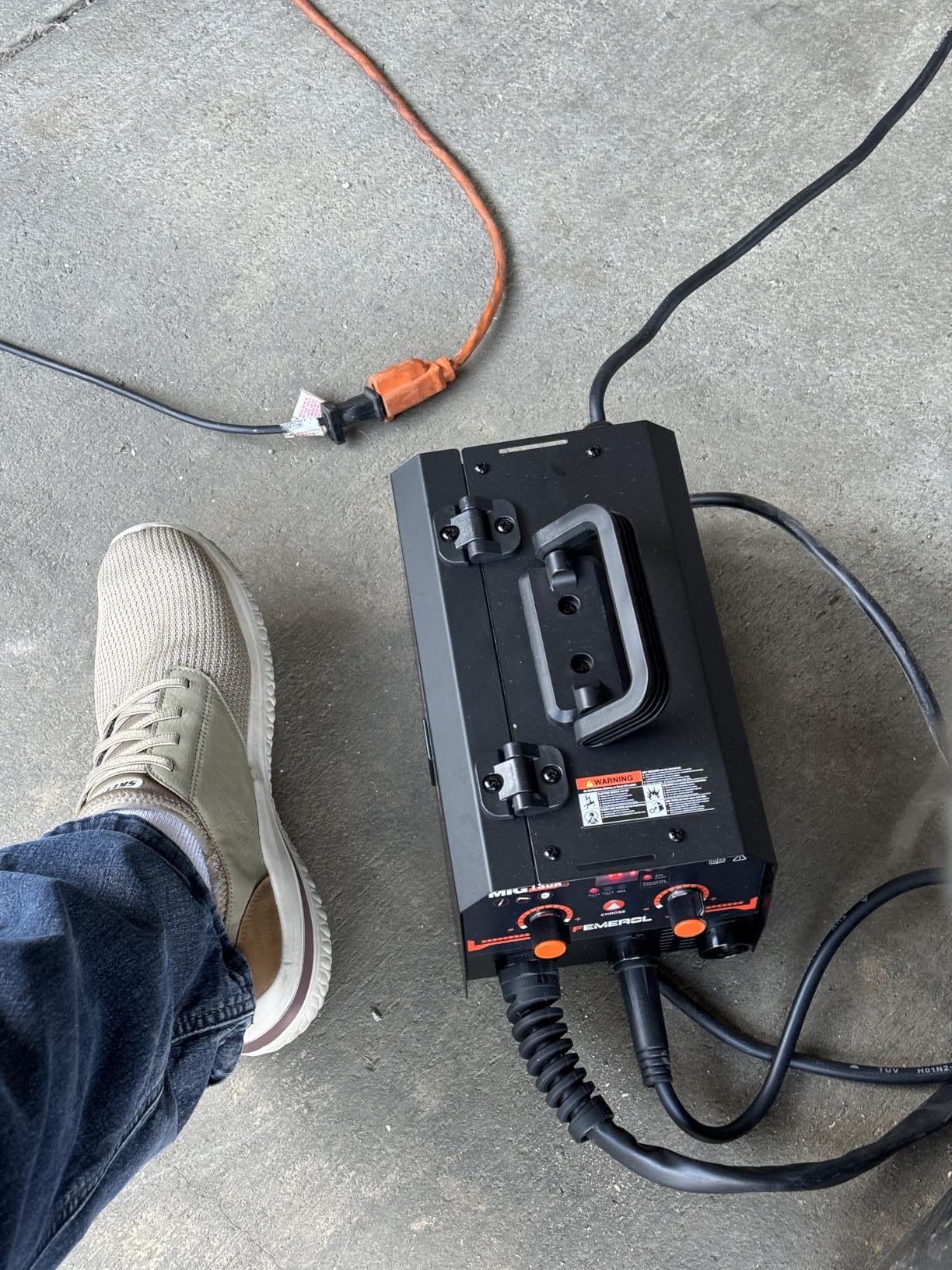 MIG Welder,2 in 1 Flux core/Stick Welder,130Amp 110V Gasless MIG Welding Machine with Synergy IGBT Inverter Welder Portable Wire Feed Welder Customer Review MIG Welder,2 in 1 Flux core/Stick Welder,130Amp 110V Gasless MIG Welding Machine with Synergy IGBT Inverter Welder Portable Wire Feed Welder - Customer Photo 1
