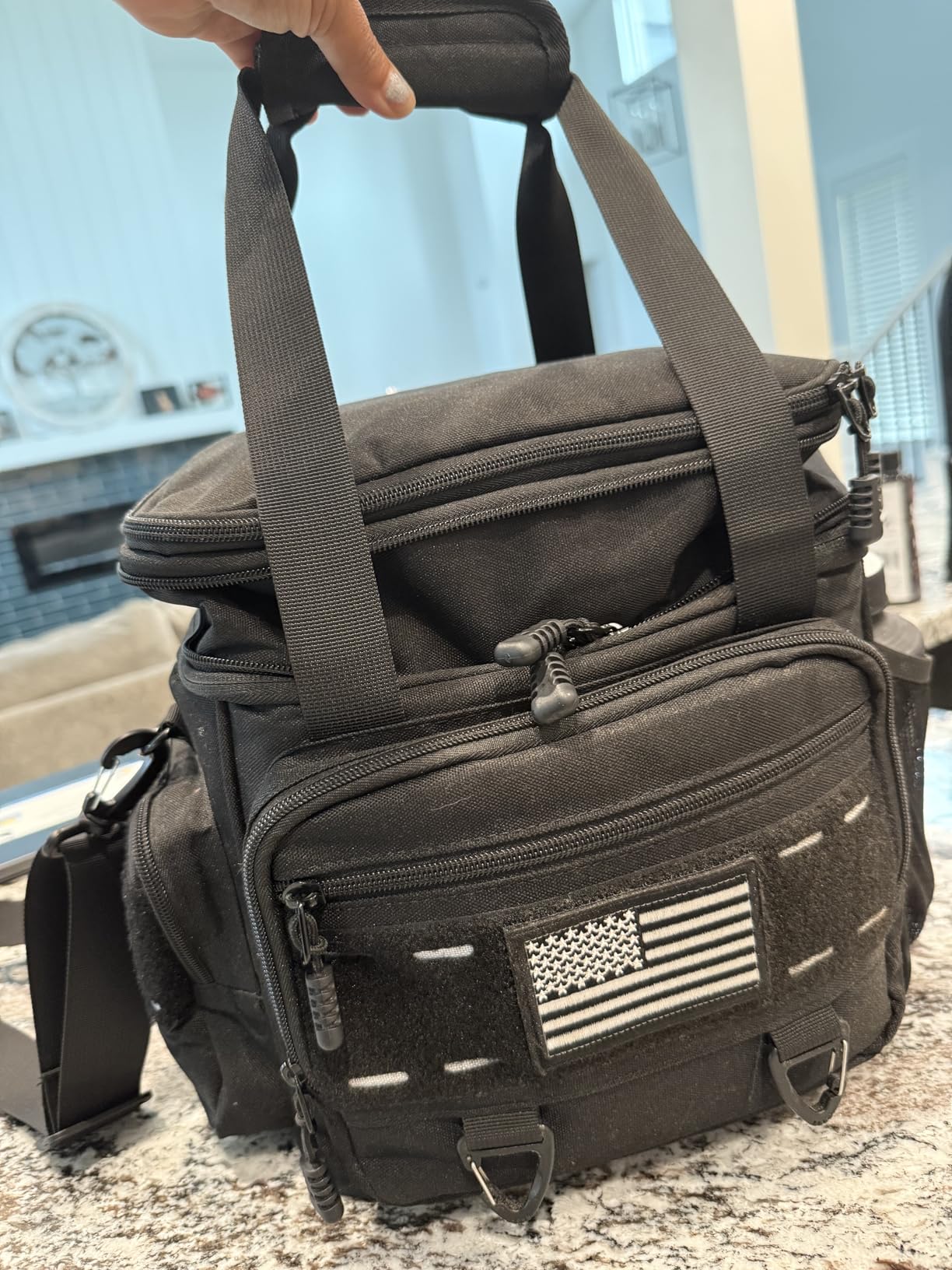 Expandable Tactical Lunch Box, Large Insulated Lunch Cooler Bag Heavy Duty Leakproof Lunch Pail for Men Adults Work Office Outdoor Picnic Trips,16L,Black Customer Review Expandable Tactical Lunch Box, Large Insulated Lunch Cooler Bag Heavy Duty Leakproof Lunch Pail for Men Adults Work Office Outdoor Picnic Trips,16L,Black - Customer Photo 1