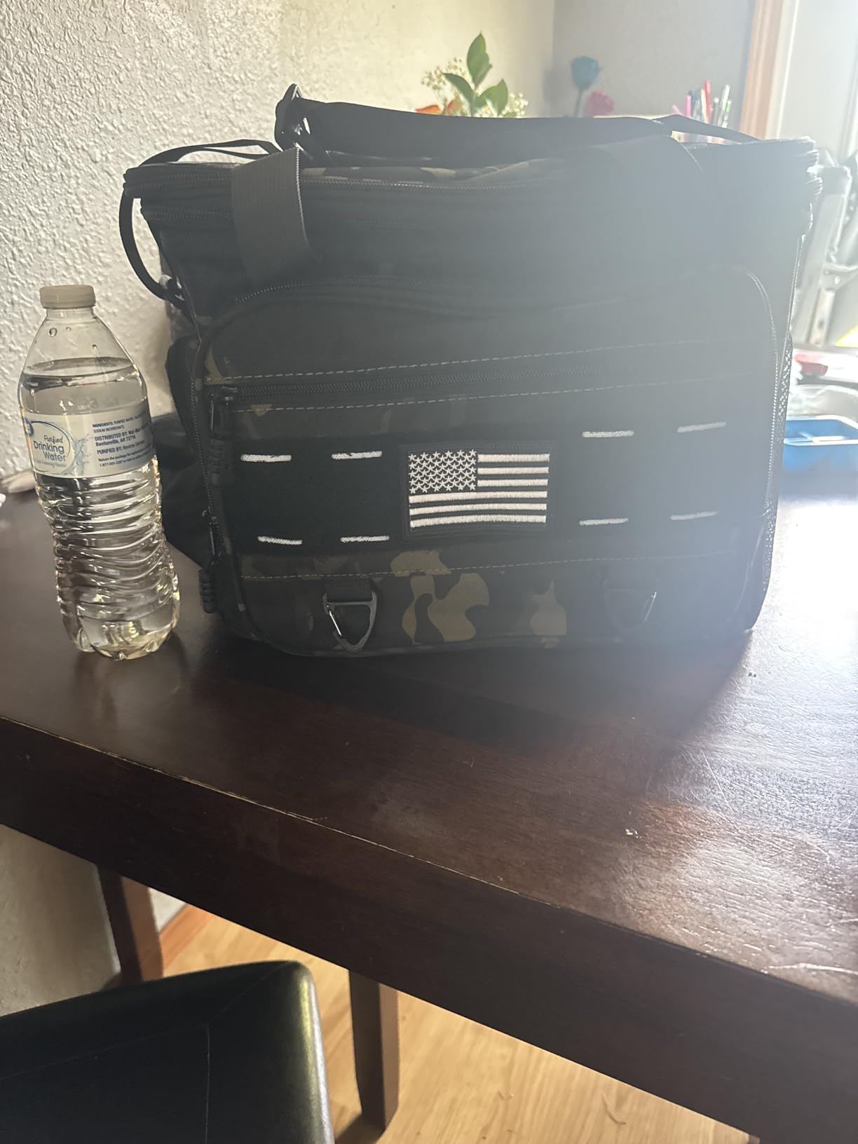 Expandable Tactical Lunch Box, Large Insulated Lunch Cooler Bag Heavy Duty Leakproof Lunch Pail for Men Adults Work Office Outdoor Picnic Trips,16L,Black Customer Review Expandable Tactical Lunch Box, Large Insulated Lunch Cooler Bag Heavy Duty Leakproof Lunch Pail for Men Adults Work Office Outdoor Picnic Trips,16L,Black - Customer Photo 2