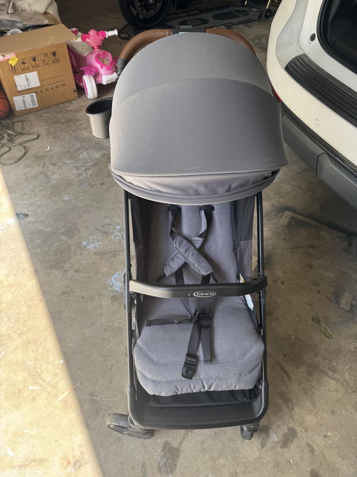 Graco Ready2Jet Compact Stroller – Overhead Friendly Compact Travel Stroller with Automatic Fold, Kingston Customer Review Graco Ready2Jet Compact Stroller – Overhead Friendly Compact Travel Stroller with Automatic Fold, Kingston - Customer Photo 1