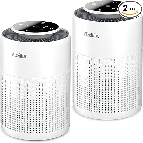 2 Pack Air Purifiers for Home Bedroom H13 True HEPA Air Filter Cleaner, Odor Eliminator, Remove Smoke Dust Pollen Pet Dander, Night Light For Home Living Room Dorm, Quiet 24dB Filtration System Customer Review 2 Pack Air Purifiers for Home Bedroom H13 True HEPA Air Filter Cleaner, Odor Eliminator, Remove Smoke Dust Pollen Pet Dander, Night Light For Home Living Room Dorm, Quiet 24dB Filtration System - Customer Photo 1
