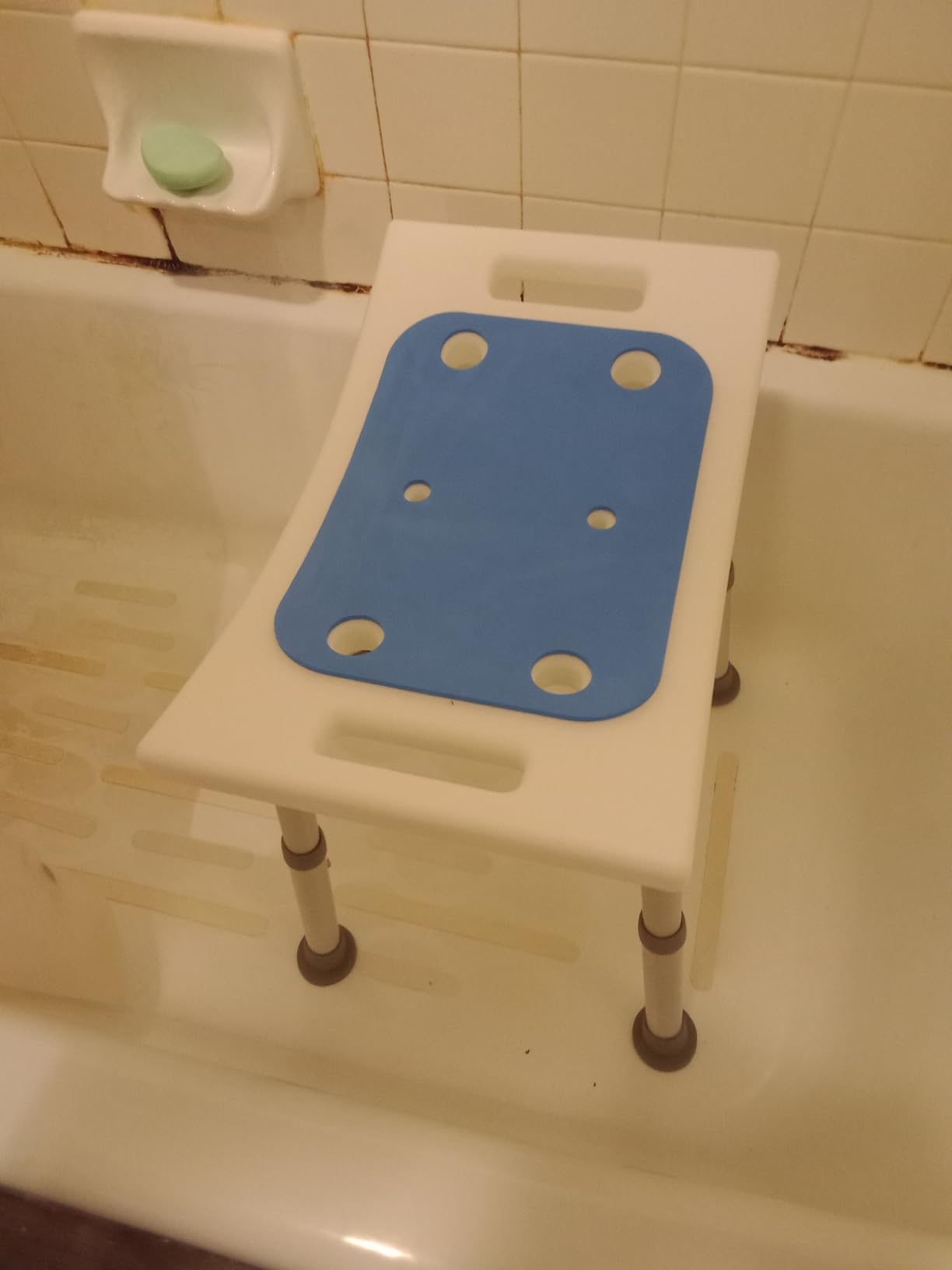 Dr.Kays Shower Chair for Inside Bathroom 350 lbs Shower Stool with Adjustable Height, Portable Heavy-Duty Bath Bench Padded Seat for Inside Tub Bathroom Chair for Elderly and Disabled FSA/HSA Eligible Customer Review Dr.Kays Shower Chair for Inside Bathroom 350 lbs Shower Stool with Adjustable Height, Portable Heavy-Duty Bath Bench Padded Seat for Inside Tub Bathroom Chair for Elderly and Disabled FSA/HSA Eligible - Customer Photo 1
