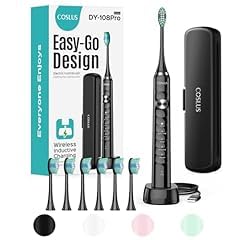 COSLUS Sonic Electric Toothbrush for Kids & Adults: 47000 VPM for Deep Cleaning & Whitening with Travel Case - 5 Modes for Sensitive Teeth & Braces, Wireless Charging, 6 Brush Heads for Home Family Customer Review COSLUS Sonic Electric Toothbrush for Kids & Adults: 47000 VPM for Deep Cleaning & Whitening with Travel Case - 5 Modes for Sensitive Teeth & Braces, Wireless Charging, 6 Brush Heads for Home Family - Customer Photo 1