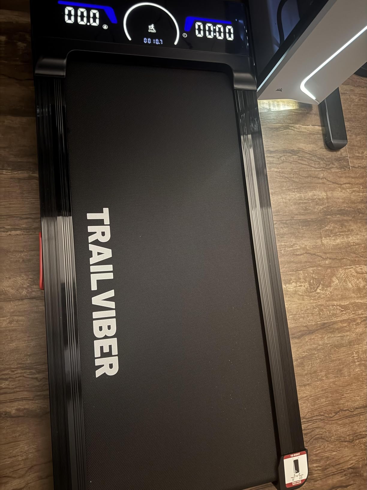 Walking Pad Treadmill with 12% 9-Level Auto Incline, 450 lbs Capacity RGB LED Screen, Bluetooth Speaker Under Desk Treadmill Customer Review Walking Pad Treadmill with 12% 9-Level Auto Incline, 450 lbs Capacity RGB LED Screen, Bluetooth Speaker Under Desk Treadmill - Customer Photo 1