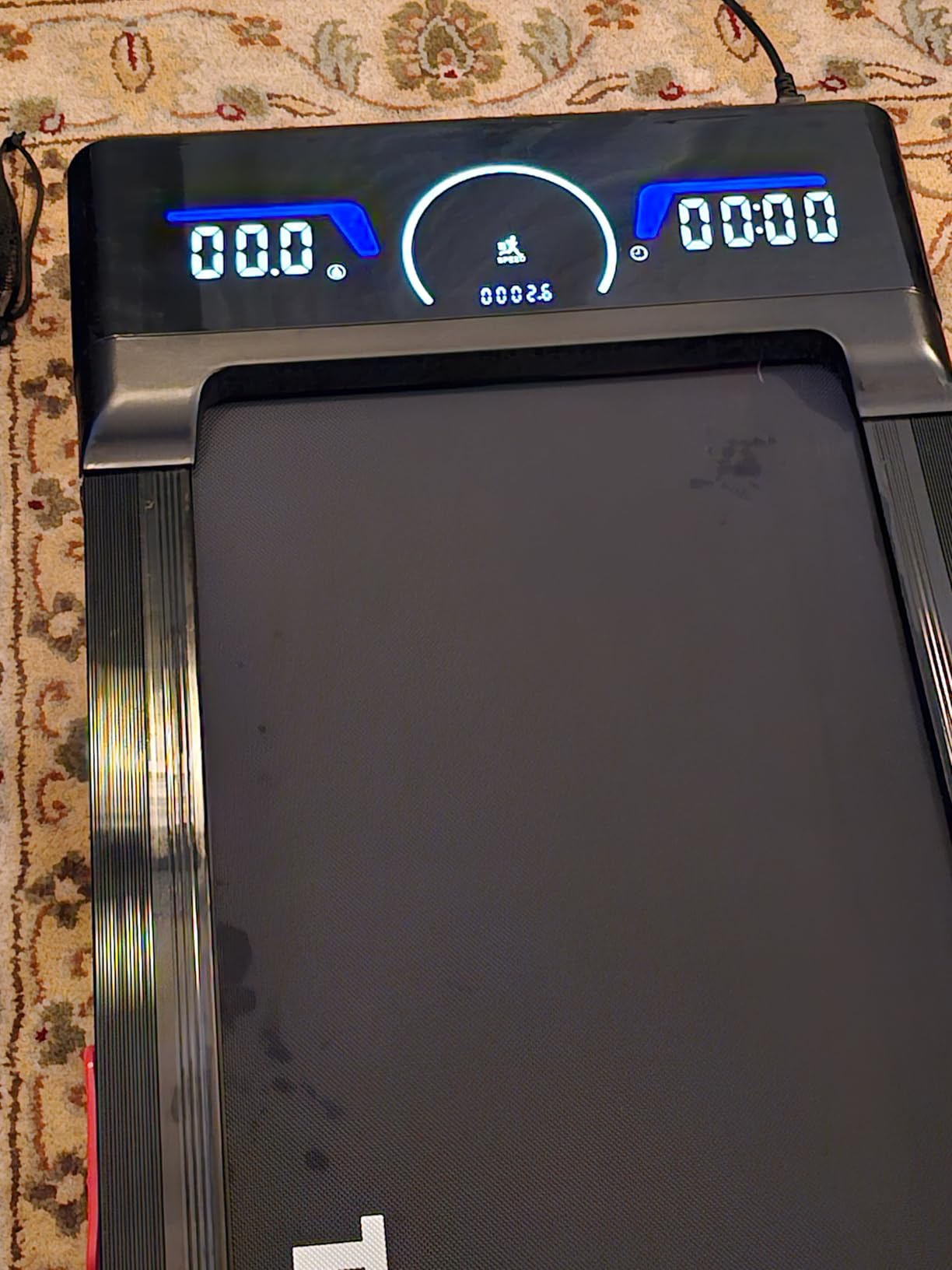 TRAILVIBER Walking Pad Treadmill with 12% 9-Level Auto Incline, 450 lbs Capacity RGB LED Screen, Bluetooth Speaker Under Desk Treadmill, Compact Treadmills for Home Hiking Customer Review TRAILVIBER Walking Pad Treadmill with 12% 9-Level Auto Incline, 450 lbs Capacity RGB LED Screen, Bluetooth Speaker Under Desk Treadmill, Compact Treadmills for Home Hiking - Customer Photo 2