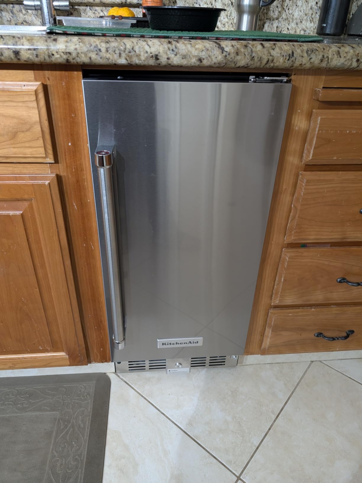 24 Inch Under Counter Drawer Fridge, Stainless Steel Beverage Refrigerator Built-In For Home & Commercial Use, Stainless Steel Silver, Outdoor Refrigerator for Soda, Beer, Wine - Customer Photo 1