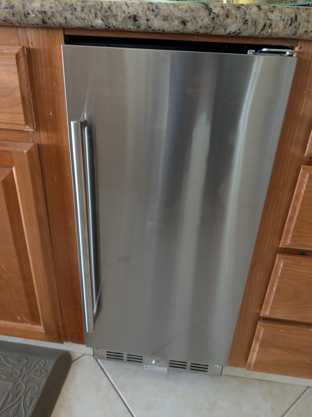 24 Inch Under Counter Drawer Fridge, Stainless Steel Beverage Refrigerator Built-In For Home & Commercial Use, Stainless Steel Silver, Outdoor Refrigerator for Soda, Beer, Wine - Customer Photo 2