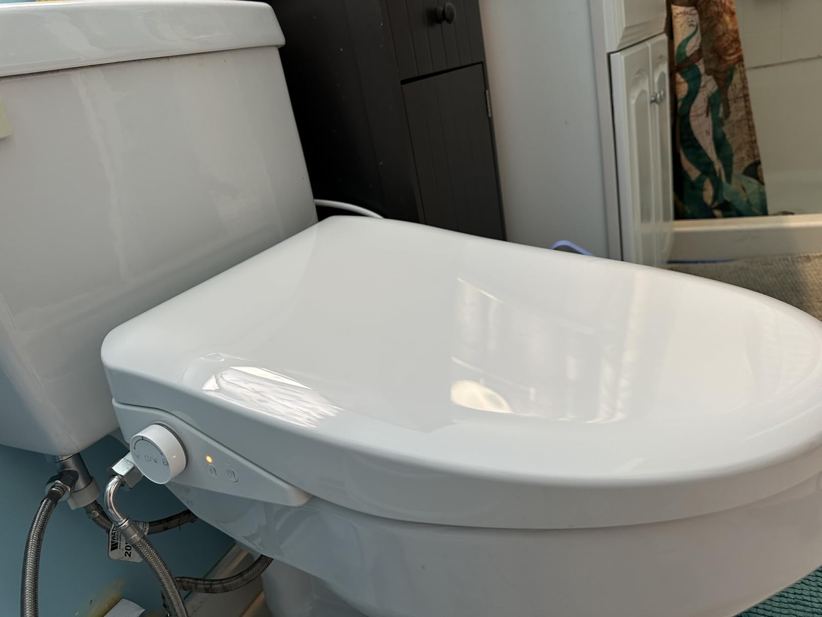 FVZ Bidet Toilet Seat Elongated Smart Heated Toilet Seat with Warm Water & Dryer, Feminine & Child Wash, Self-Clean Stainless Steel Nozzle Customer Review FVZ Bidet Toilet Seat Elongated Smart Heated Toilet Seat with Warm Water & Dryer, Feminine & Child Wash, Self-Clean Stainless Steel Nozzle - Customer Photo 2