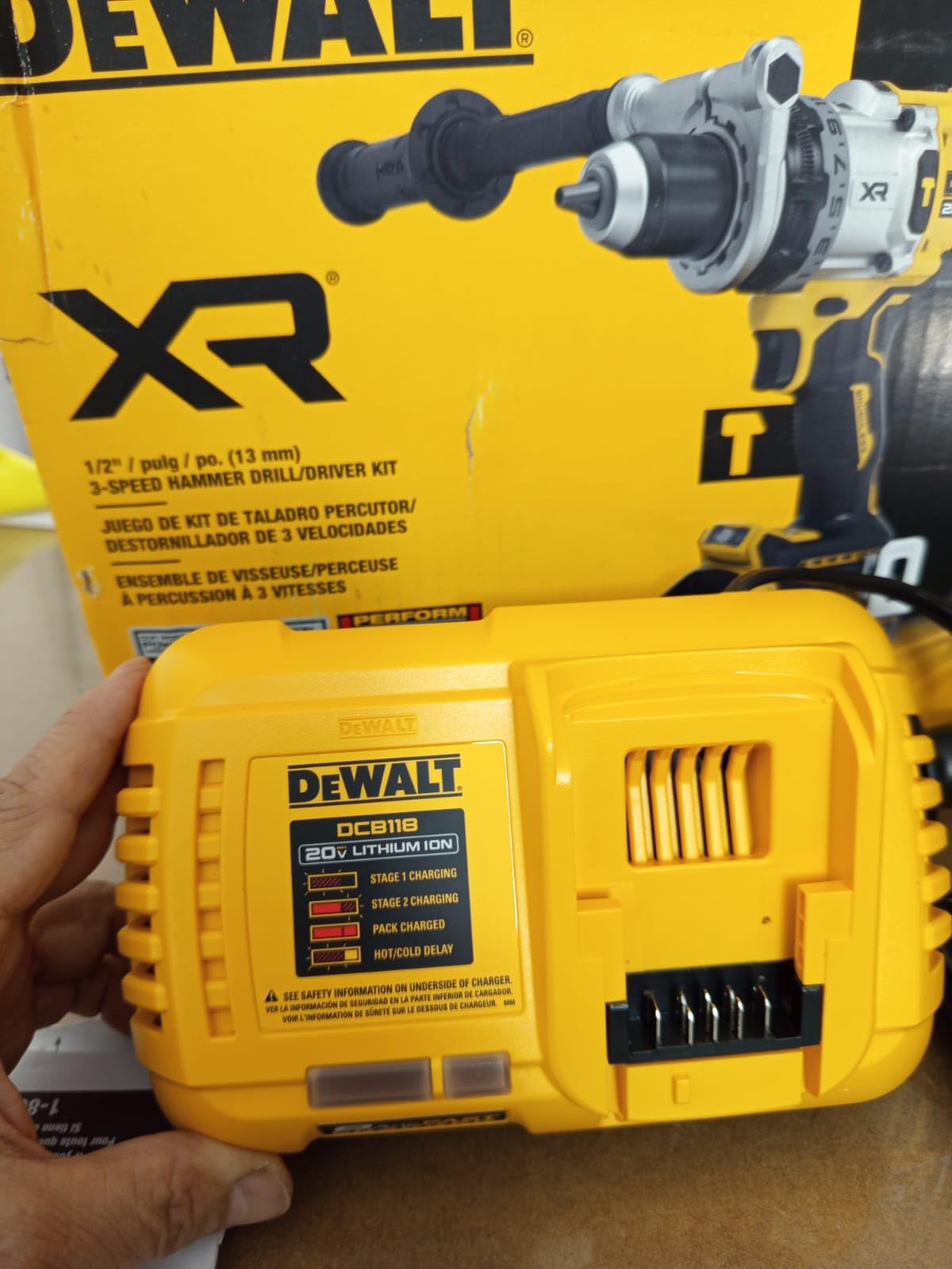 DEWALT 20V MAX XR 1/2 Inch Cordless Hammer Drill Kit with 8AH Battery and Charger (DCD1007WW1) - Customer Photo 1