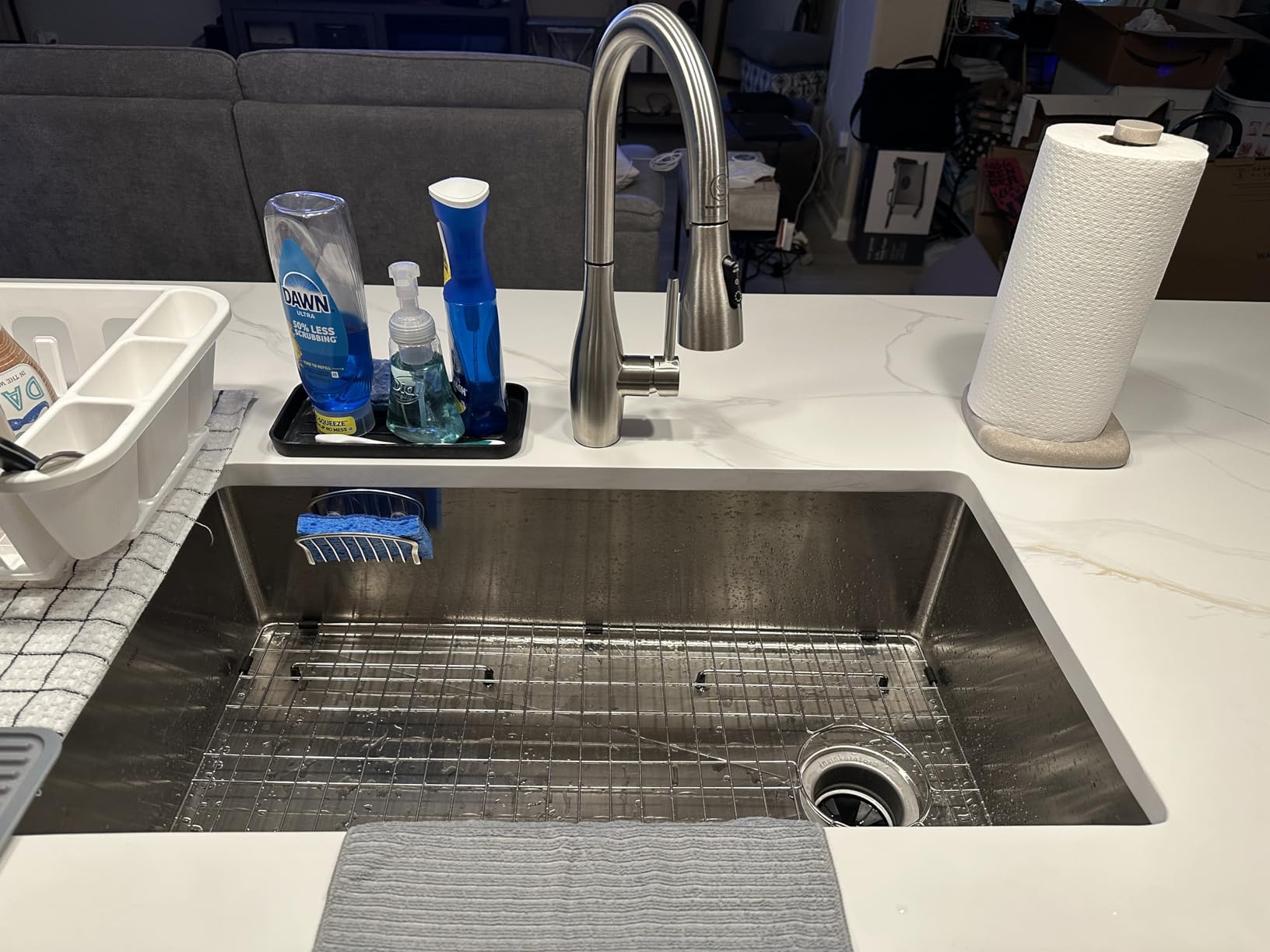 KRAUS Fairlane 25-inch Undermount Single Bowl 18-Gauge Stainless Steel Kitchen Sink, KHU641-25 Customer Review KRAUS Fairlane 25-inch Undermount Single Bowl 18-Gauge Stainless Steel Kitchen Sink, KHU641-25 - Customer Photo 2