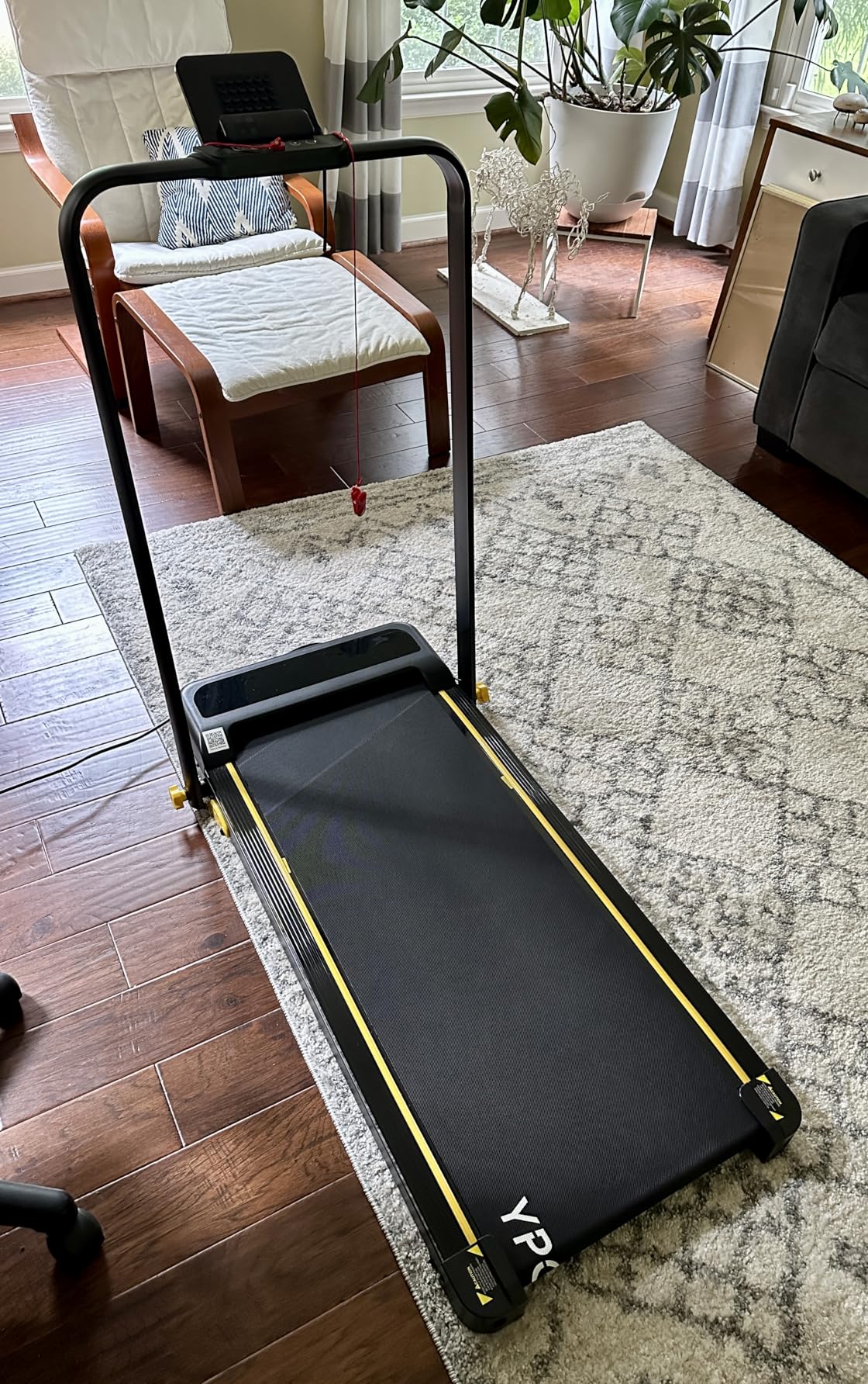 Foldable Treadmill with Incline, Walking Pad with Handle Bar 3 Level Incline, Portable Folding Treadmills for Home/Office 300 Lbs Capacity, Quiet Desk Treadmill with Remote Control & APP Customer Review Foldable Treadmill with Incline, Walking Pad with Handle Bar 3 Level Incline, Portable Folding Treadmills for Home/Office 300 Lbs Capacity, Quiet Desk Treadmill with Remote Control & APP - Customer Photo 1