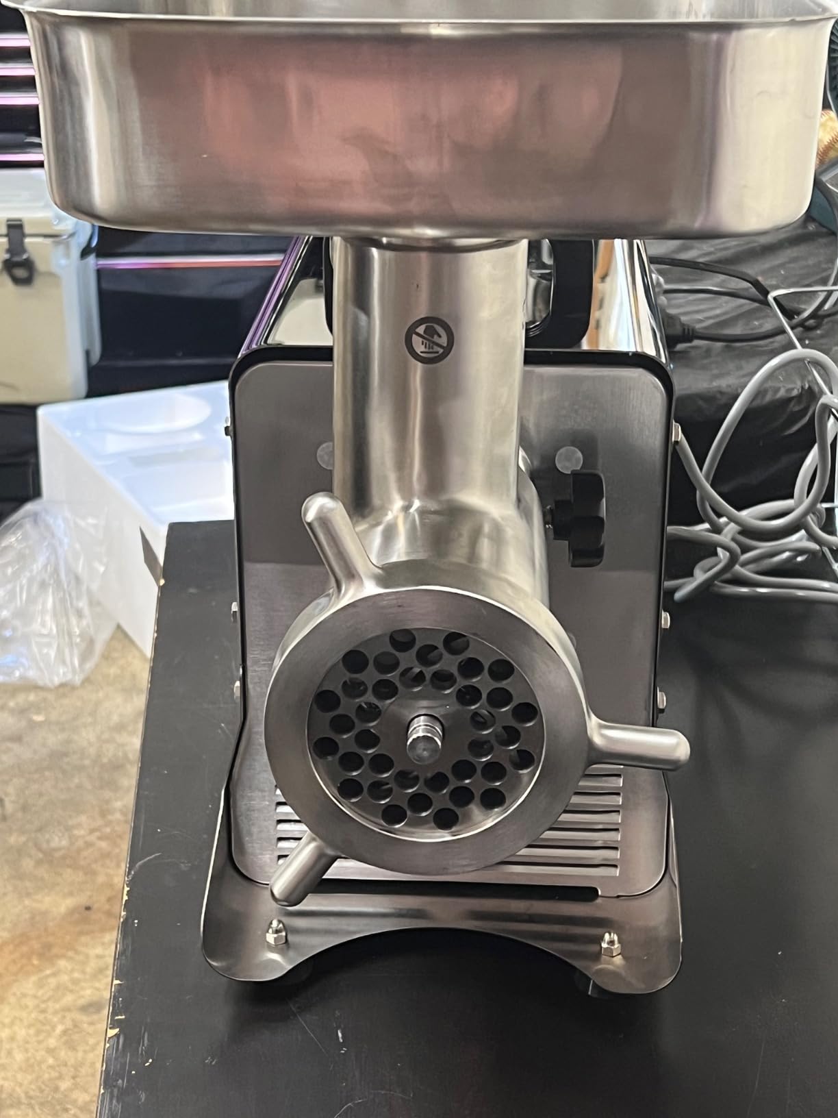 #32 Commercial Electric Meat Grinder, 1.5 HP 880 lbs/hr, Stainless Steel Heavy Duty Meat Mincer, Sausage Stuffer, Meat Grinder Machine, Ideal for Commercial and Professional Use Customer Review #32 Commercial Electric Meat Grinder, 1.5 HP 880 lbs/hr, Stainless Steel Heavy Duty Meat Mincer, Sausage Stuffer, Meat Grinder Machine, Ideal for Commercial and Professional Use - Customer Photo 2