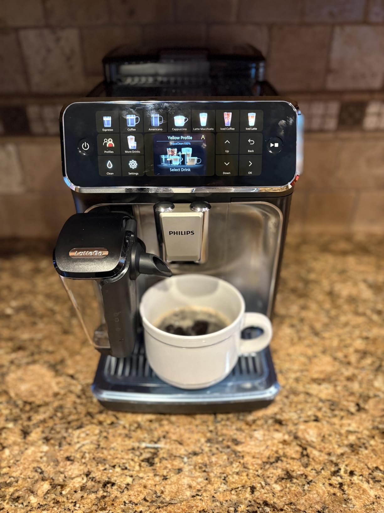 PHILIPS 5500 Series Fully Automatic Espresso Machine - LatteGo Milk System, Integrated Grinder, 20 Hot & Iced Coffee Pre-Sets, Quick Start, SilentBrew, 15-Bar Pressure, Black Chrome (EP5544/94) Customer Review PHILIPS 5500 Series Fully Automatic Espresso Machine - LatteGo Milk System, Integrated Grinder, 20 Hot & Iced Coffee Pre-Sets, Quick Start, SilentBrew, 15-Bar Pressure, Black Chrome (EP5544/94) - Customer Photo 2