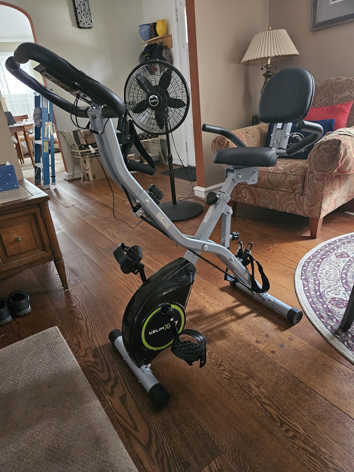 Foldable Exercise Bike Stationary Bikes for Home, 5 IN 1 Indoor Workout Bike, Cycling Bike with 16-Level Quiet Magnetic Resistance, 6.6 LBS Flywheel and 300LBS Capacity, 2025 Designed 817 X-bike Customer Review Foldable Exercise Bike Stationary Bikes for Home, 5 IN 1 Indoor Workout Bike, Cycling Bike with 16-Level Quiet Magnetic Resistance, 6.6 LBS Flywheel and 300LBS Capacity, 2025 Designed 817 X-bike - Customer Photo 1
