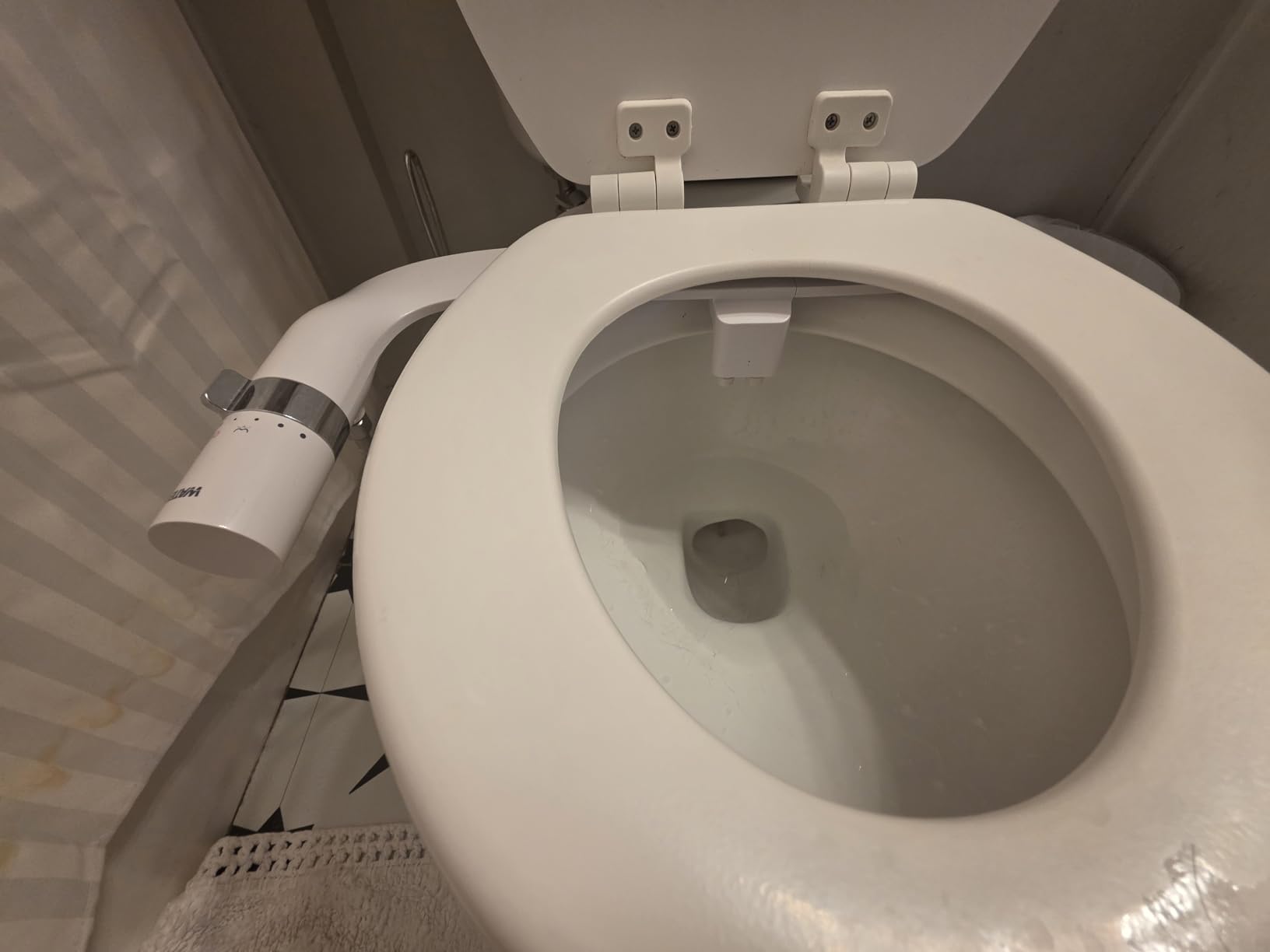 Bidet Attachment for Toilet, Dual Nozzle Bidet Toilet Seat, Non-Electric Ultra-Thin Bidets for Existing Toilets, Rear/Feminine Wash with Adjustable Water Pressure (White) Customer Review Bidet Attachment for Toilet, Dual Nozzle Bidet Toilet Seat, Non-Electric Ultra-Thin Bidets for Existing Toilets, Rear/Feminine Wash with Adjustable Water Pressure (White) - Customer Photo 2