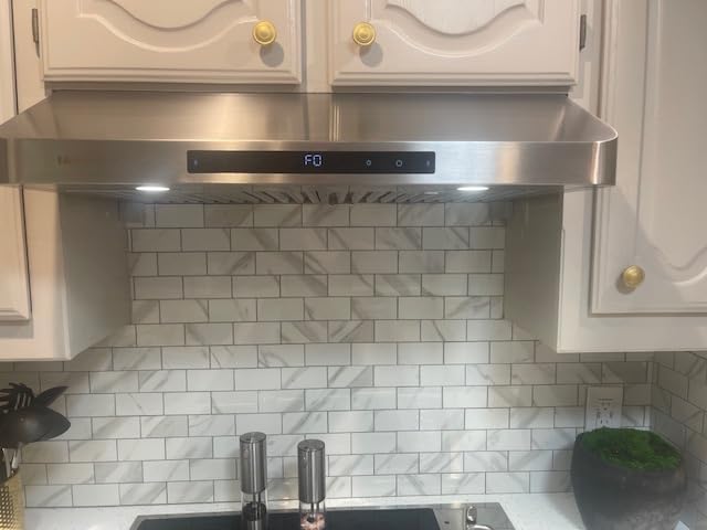 Under Cabinet Range Hood 30 Inch,900 CFM Stainless Steel Kitchen Stove Vent Hood with 4 Speed Exhaust Fan Gesture Sensing/Touch/Remote Control Customer Review Under Cabinet Range Hood 30 Inch,900 CFM Stainless Steel Kitchen Stove Vent Hood with 4 Speed Exhaust Fan Gesture Sensing/Touch/Remote Control - Customer Photo 1