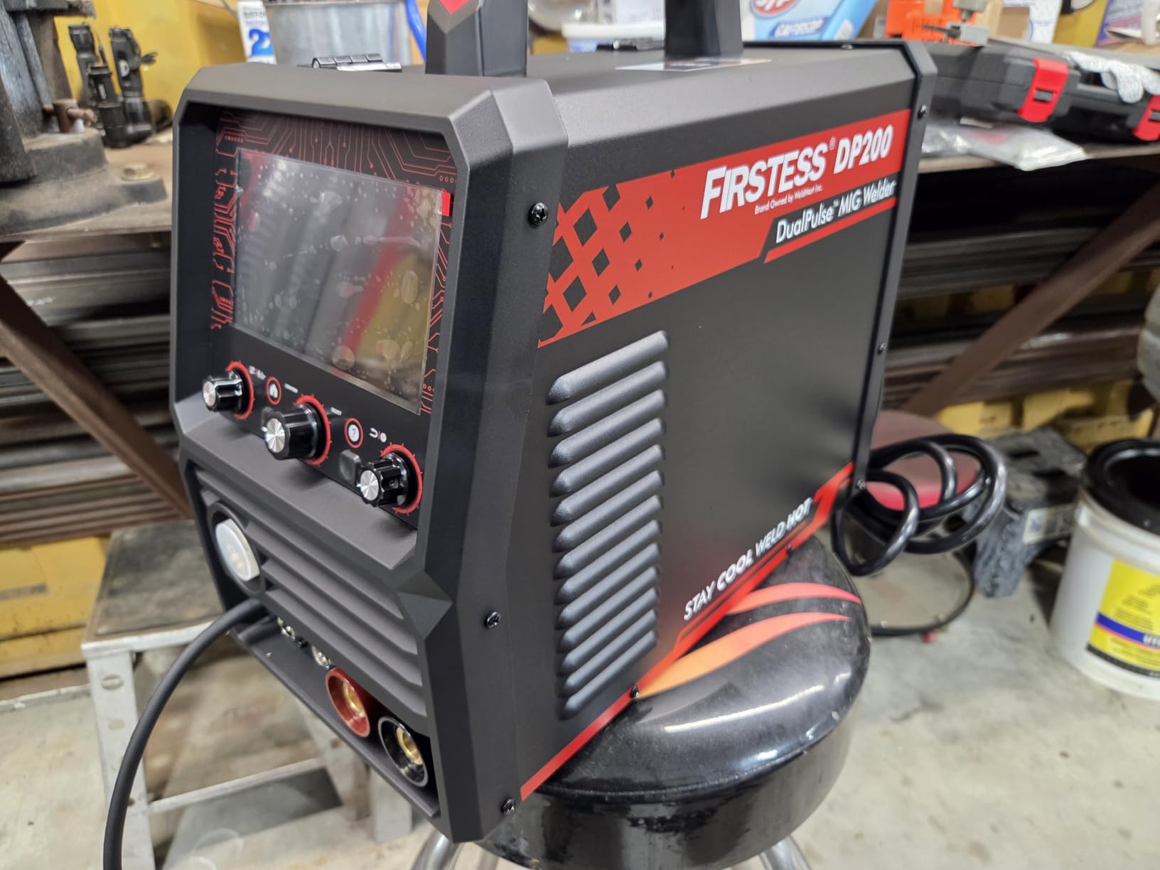 YESWELDER Firstess DP200 Dual Pulse,7-Inch LCD Screen 120/240V Dual Voltage MIG Welder,MIG/Pulsed MIG/Flux Core/Spool Gun MIG/Lift TIG/Stick Multiprocess Welding Machine - Customer Photo 2