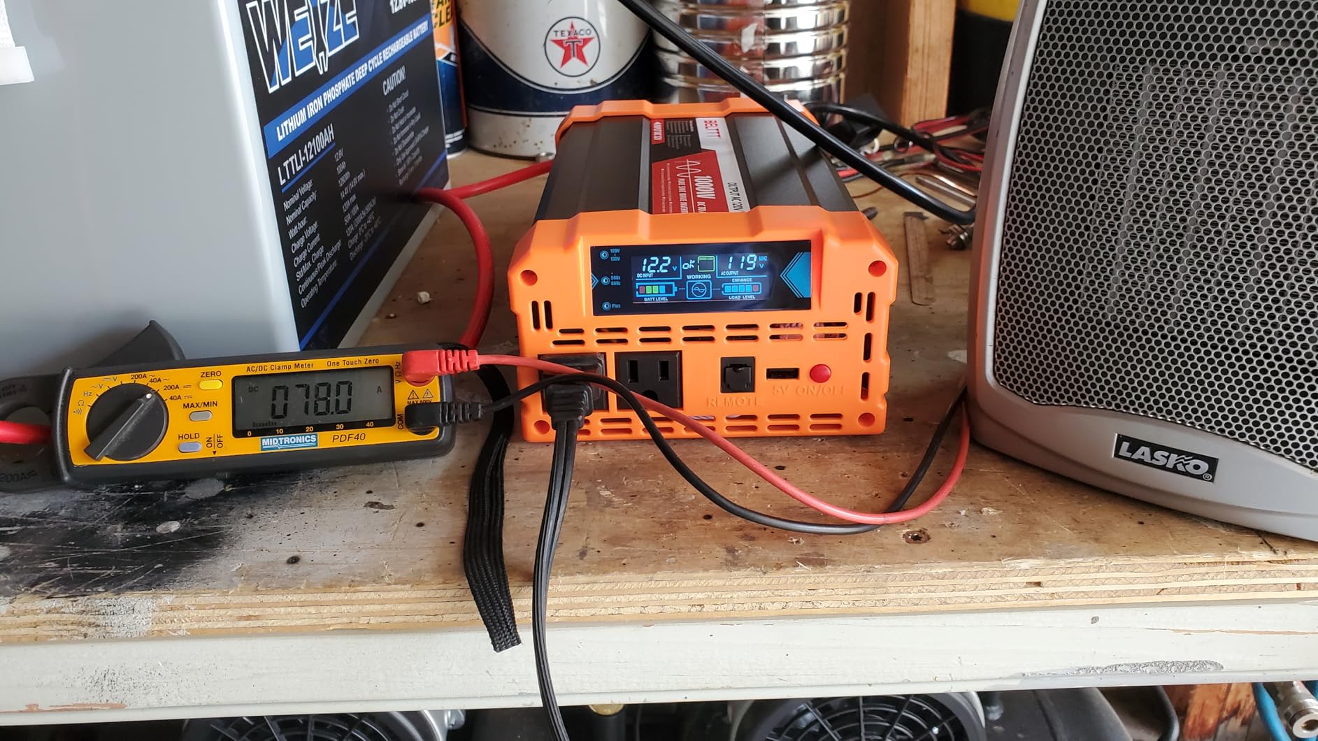 BELTTT 3000W Pure Sine Wave Inverter 12V DC to 120V AC for RV, Truck, Off-Grid, Home, Solar Car Power Inverter with Dual AC, 20A Socket, 5V 2.1A USB, Hardwire Port, Remote Controller 23Ft Cable Customer Review BELTTT 3000W Pure Sine Wave Inverter 12V DC to 120V AC for RV, Truck, Off-Grid, Home, Solar Car Power Inverter with Dual AC, 20A Socket, 5V 2.1A USB, Hardwire Port, Remote Controller 23Ft Cable - Customer Photo 1