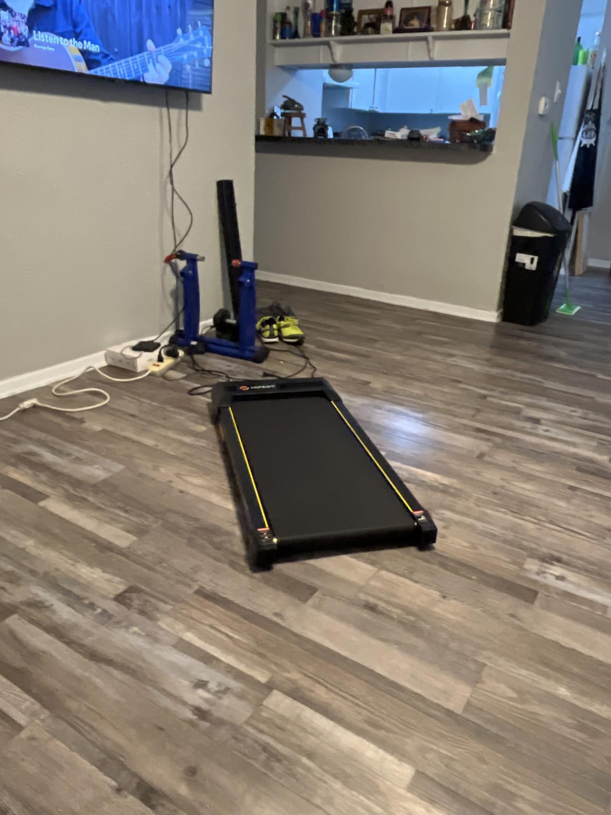 Walking Pad, 2.5HP Under Desk Treadmill for Home Office, 300 Lbs Capacity Portable Treadmills with Remote Control & LED Display, 2 in 1 Running Pad for Walking Jogging and Running Customer Review Walking Pad, 2.5HP Under Desk Treadmill for Home Office, 300 Lbs Capacity Portable Treadmills with Remote Control & LED Display, 2 in 1 Running Pad for Walking Jogging and Running - Customer Photo 1