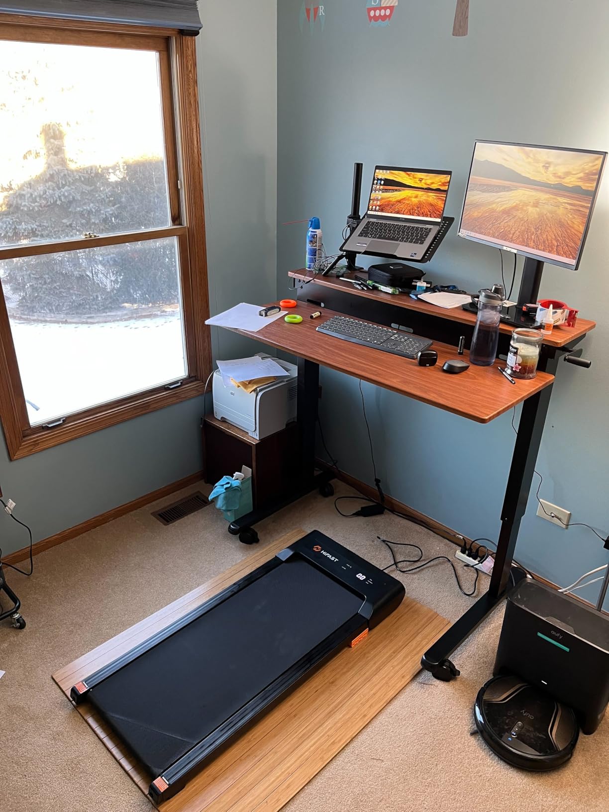 Walking Pad, 2.5HP Under Desk Treadmill for Home Office, 300 Lbs Capacity Portable Treadmills with Remote Control & LED Display, 2 in 1 Running Pad for Walking Jogging and Running Customer Review Walking Pad, 2.5HP Under Desk Treadmill for Home Office, 300 Lbs Capacity Portable Treadmills with Remote Control & LED Display, 2 in 1 Running Pad for Walking Jogging and Running - Customer Photo 2