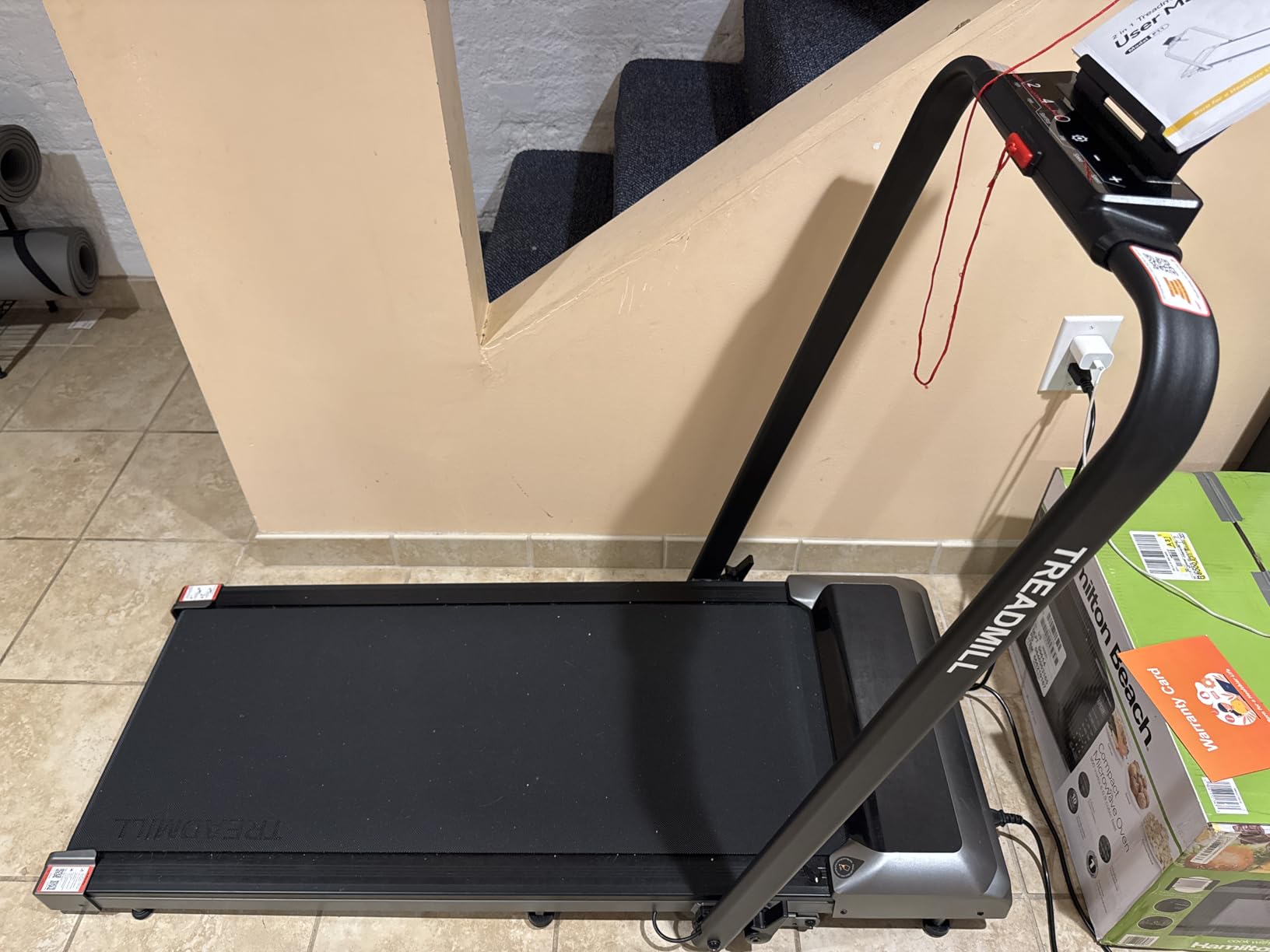 Walking Pad Treadmill with Incline, 2 in 1 Foldable Treadmills for Home Small Office, 300lbs Portable Compact Under Desk Treadmill with App, Remote Control and LED Display Customer Review Photo Acezoe Walking Pad Treadmill with Incline, 2 in 1 Foldable Treadmills for Home Small Office, 300lbs Portable Compact Under Desk Treadmill with App, Remote Control and LED Display - Customer Photo 6