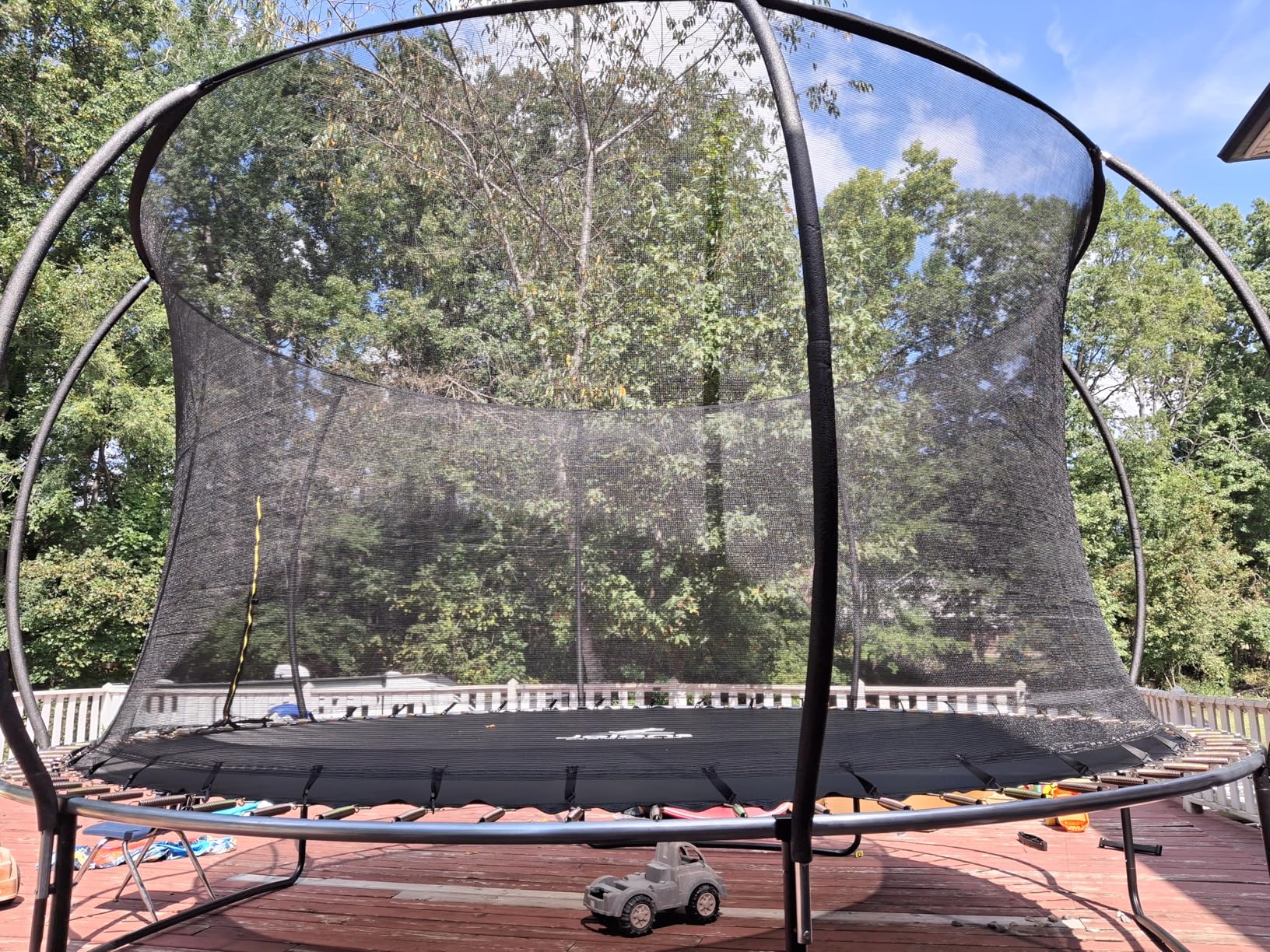 Trampoline 8FT 10FT 12FT 14FT 16FT, Recreational Trampolines with Enclosure Net and Ladder, Outdoor Anti-Rust Trampolines for Kids and Adults, ASTM Approved Customer Review Trampoline 8FT 10FT 12FT 14FT 16FT, Recreational Trampolines with Enclosure Net and Ladder, Outdoor Anti-Rust Trampolines for Kids and Adults, ASTM Approved - Customer Photo 3