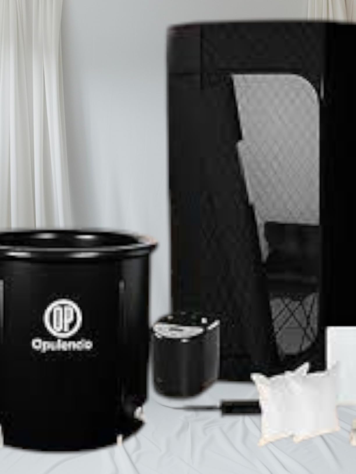 Home Sauna with Ice Bath - Spacious Portable Sauna Box with Cold Plunge Tub, Portable Steam Sauna Tent with 3L Steamer, Fast Heating with 9 Levels, Chair, Remote, 5.9' x 2.9' x 2.9' Customer Review Home Sauna with Ice Bath - Spacious Portable Sauna Box with Cold Plunge Tub, Portable Steam Sauna Tent with 3L Steamer, Fast Heating with 9 Levels, Chair, Remote, 5.9' x 2.9' x 2.9' - Customer Photo 1