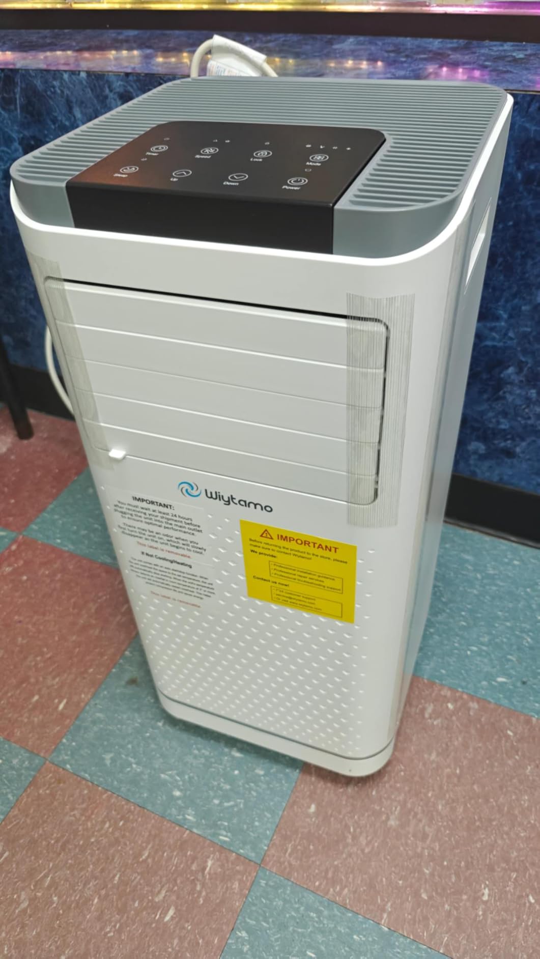 10,000 BTU Portable Air Conditioners, 4 in 1 Portable AC Unit, Cool, Heat, Dehumidifier & Fan, 450 Sq.Ft Room Air Conditioners Portable Up, LED Display & Remote/24 Hrs Timer/Self Evaporation - Customer Photo 2