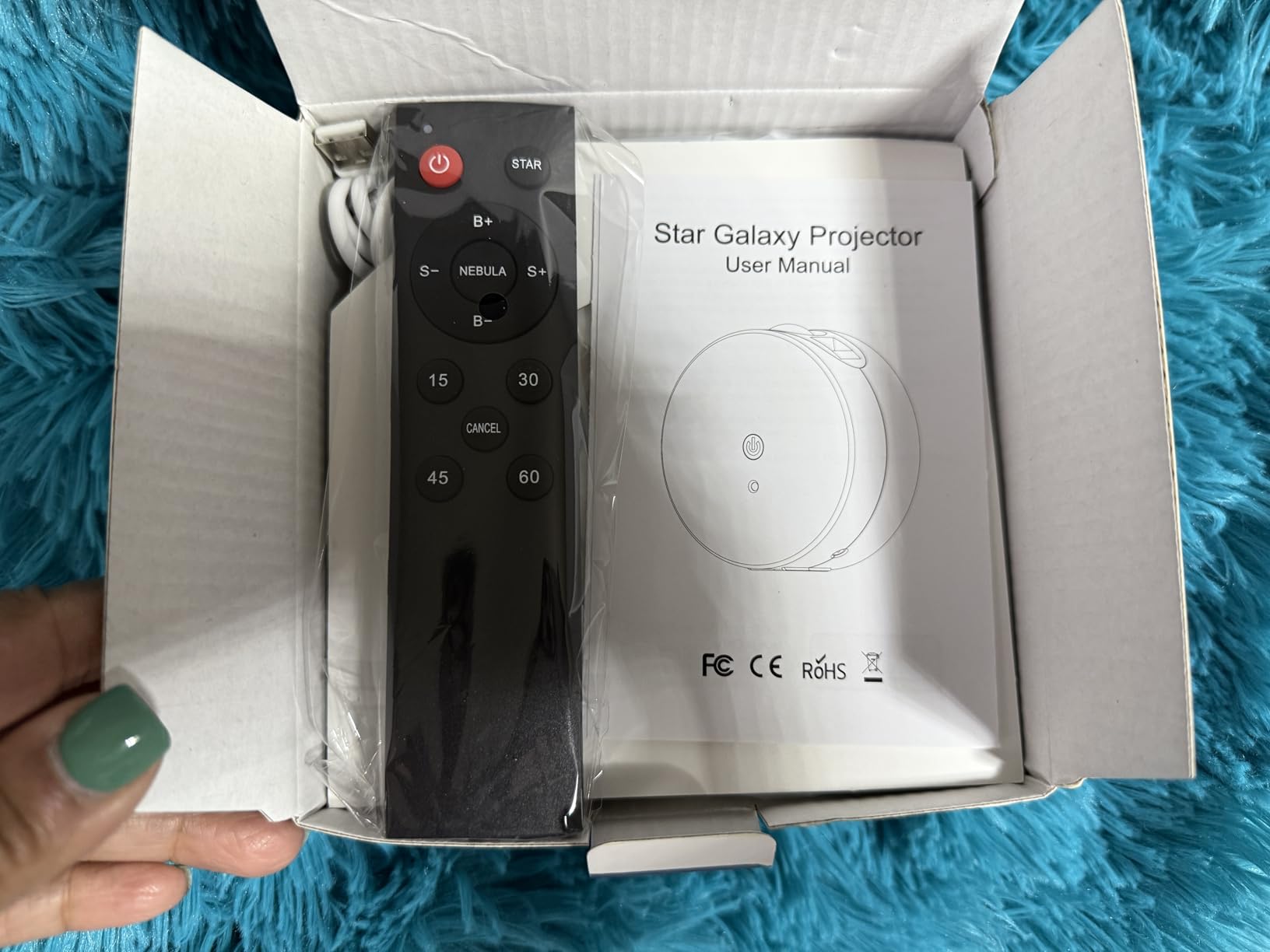 Star Projector, Galaxy Projector for Bedroom, Night Light for Kids, LED Nebula Lighting with Timer and Remote,Gift for Adults, Teens (Proyector de Galaxias para Habitación) Customer Review Star Projector, Galaxy Projector for Bedroom, Night Light for Kids, LED Nebula Lighting with Timer and Remote,Gift for Adults, Teens (Proyector de Galaxias para Habitación) - Customer Photo 2