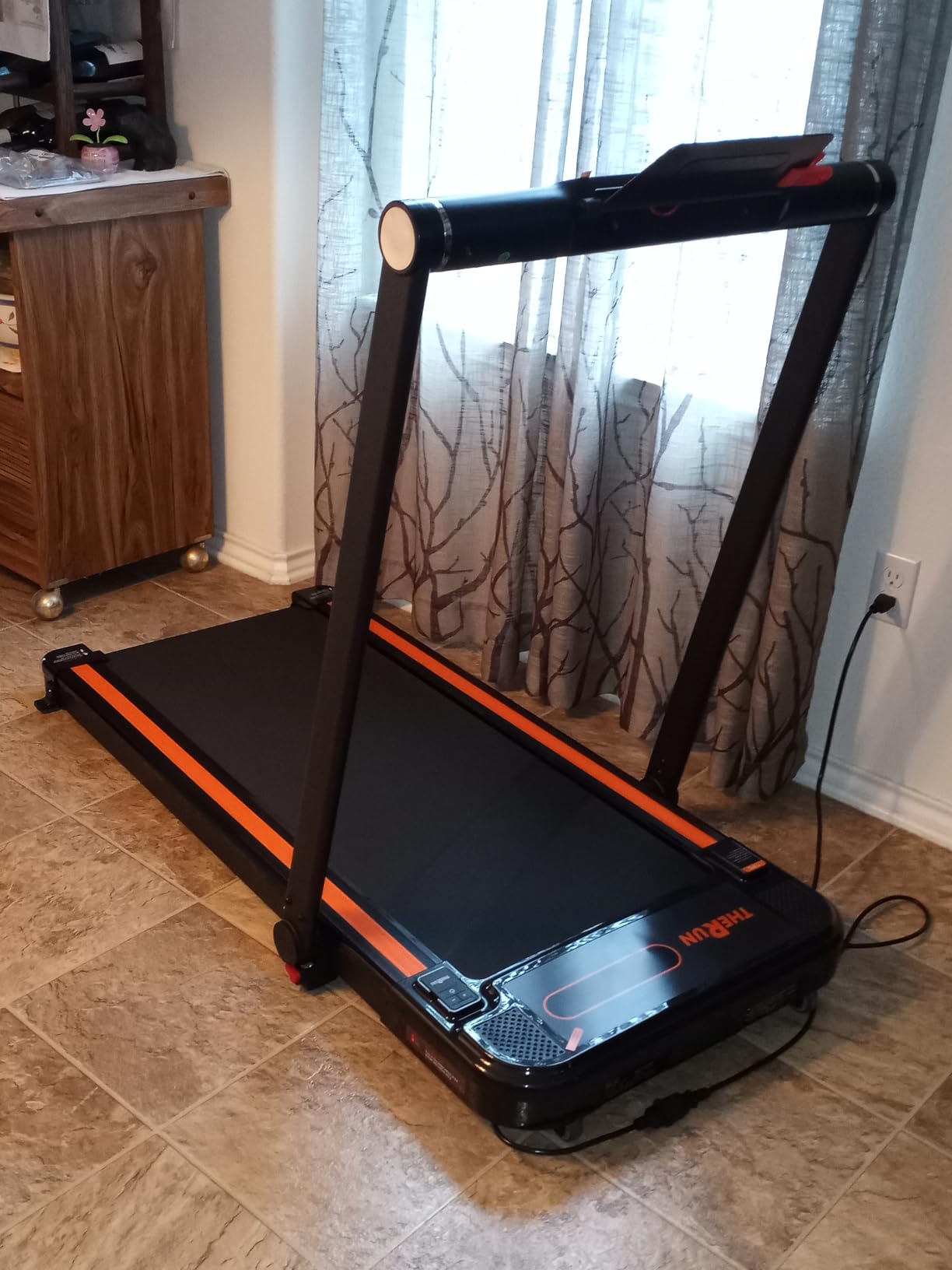 THERUN Walking Pad, 2 in 1 Foldable Treadmills for Home, 2.5HP Under Desk with Handle Bar, 16 THERUN Walking Pad, 2 in 1 Foldable Treadmills for Home, 2.5HP Under Desk with Handle Bar, 16
