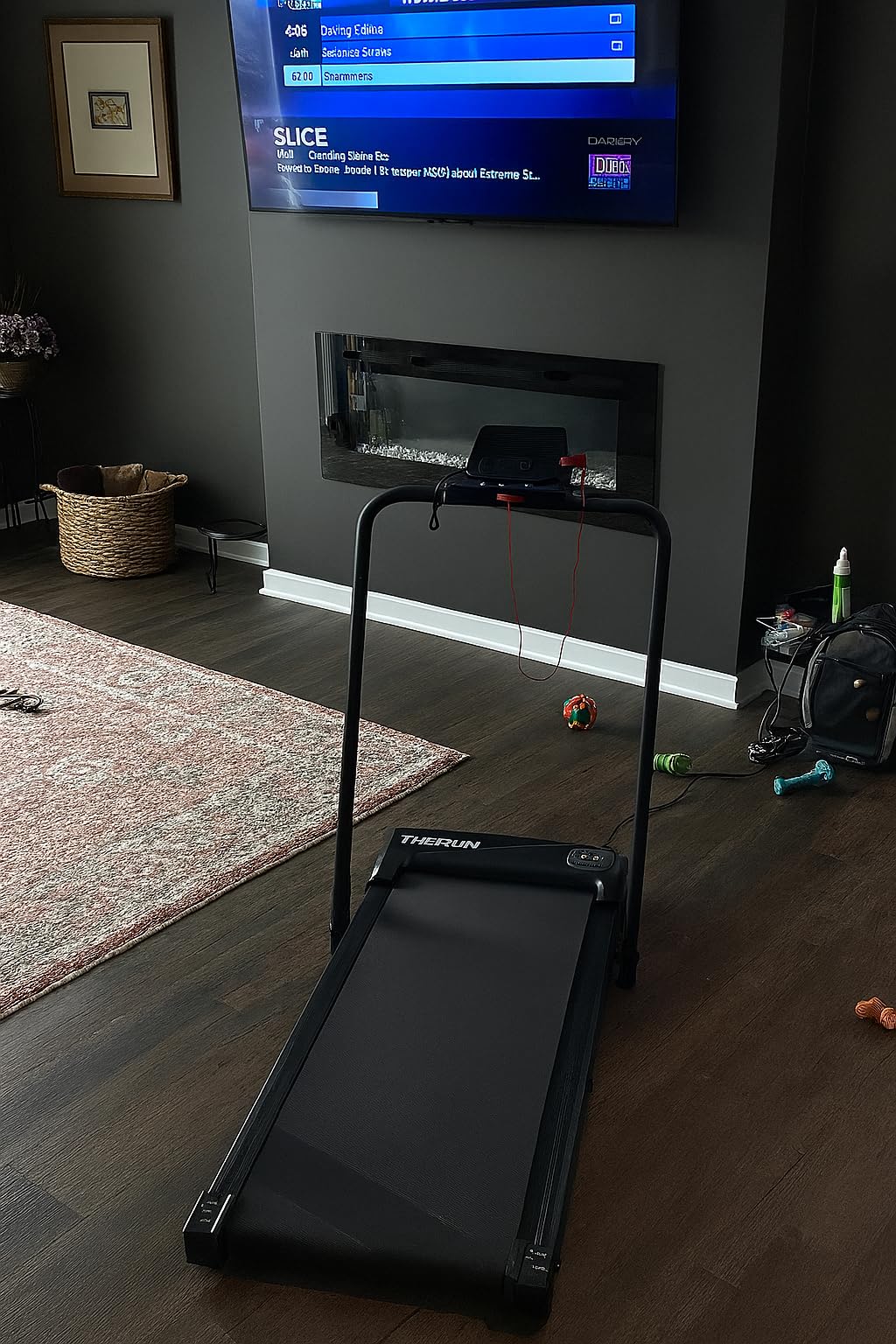 THERUN Walking Pad, 2 in 1 Foldable Treadmills for Home, 2.5HP Under Desk with Handle Bar, 16 THERUN Walking Pad, 2 in 1 Foldable Treadmills for Home, 2.5HP Under Desk with Handle Bar, 16