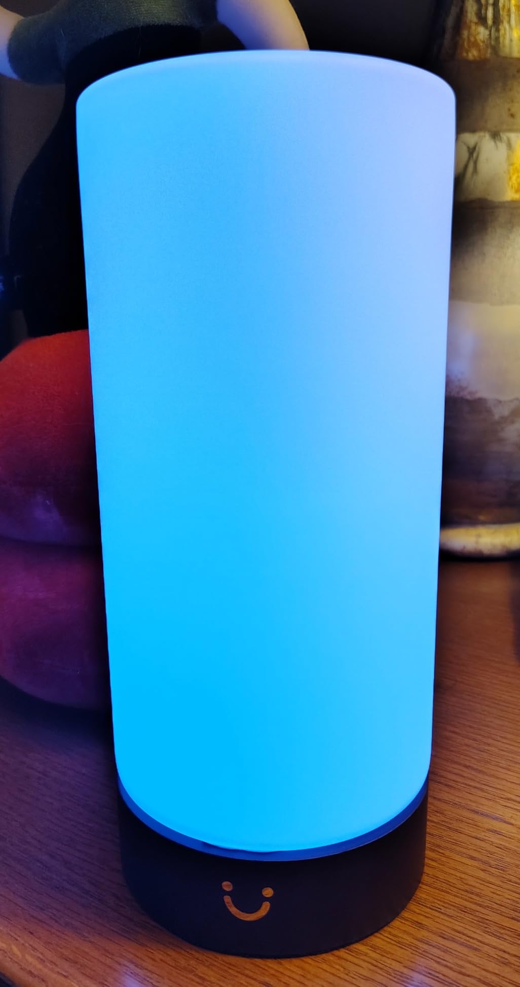 LuvLink Cylinder Friendship Lamp v3 New WiFi Range - Bluetooth - Wood & Glass Design (Natural, Set of Two) Customer Review LuvLink Cylinder Friendship Lamp v3 New WiFi Range - Bluetooth - Wood & Glass Design (Natural, Set of Two) - Customer Photo 2