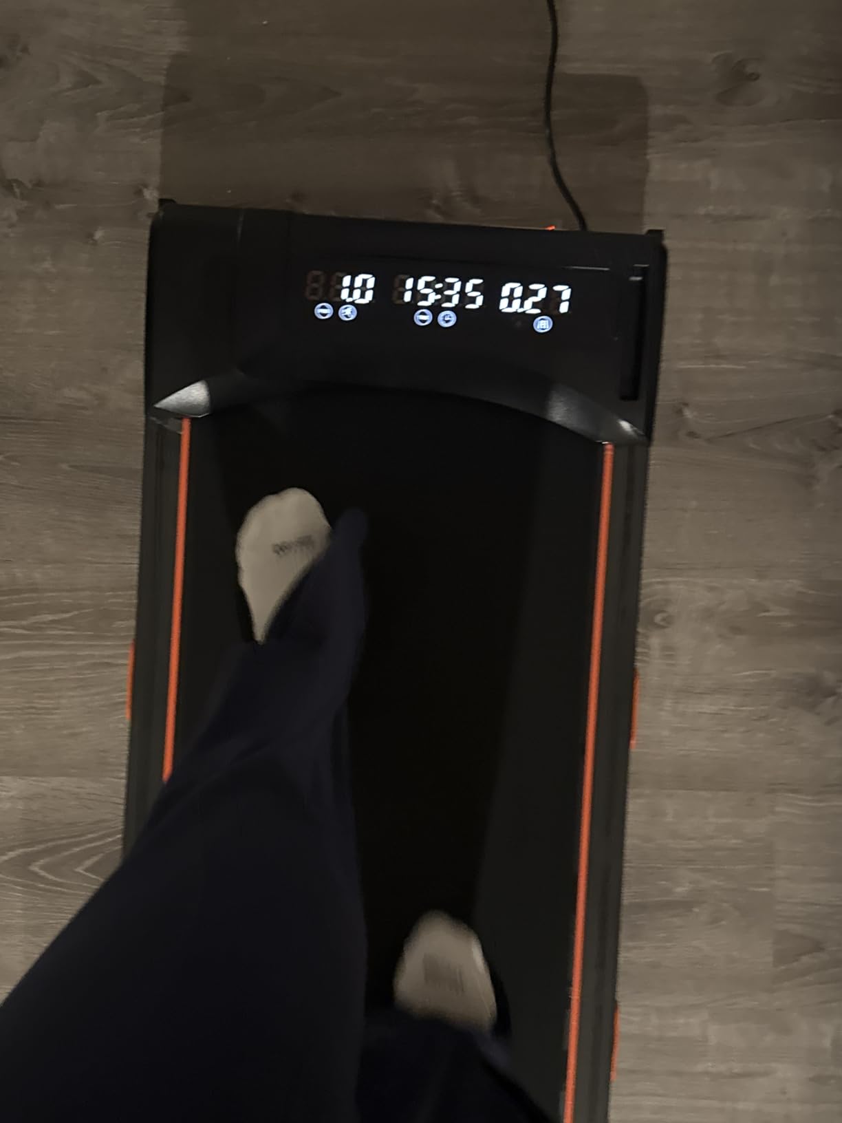 340lb Capacity Walking Pad Treadmill with 12% Incline, Big LED Display Under Desk Treadmill Support Full Manual/3-Preset Countdown/App Mode - Customer Photo 1