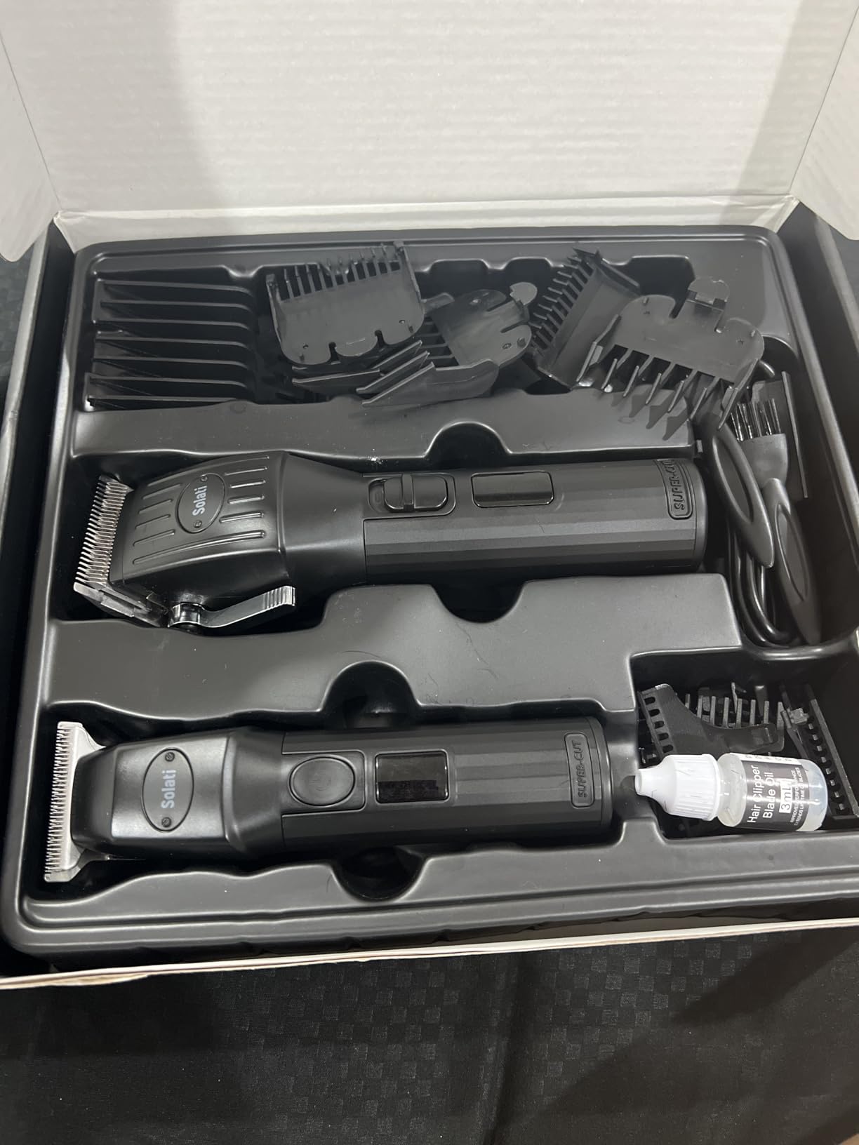 Professional Hair Clippers for Men Cordless Trimmers Kit with LED Display Electric Beard Trimmer for Kid Cordless Beards Trimmer Haircut Grooming Kit Gift for Men Women Barber Kids (Black) Customer Review Professional Hair Clippers for Men Cordless Trimmers Kit with LED Display Electric Beard Trimmer for Kid Cordless Beards Trimmer Haircut Grooming Kit Gift for Men Women Barber Kids (Black) - Customer Photo 2