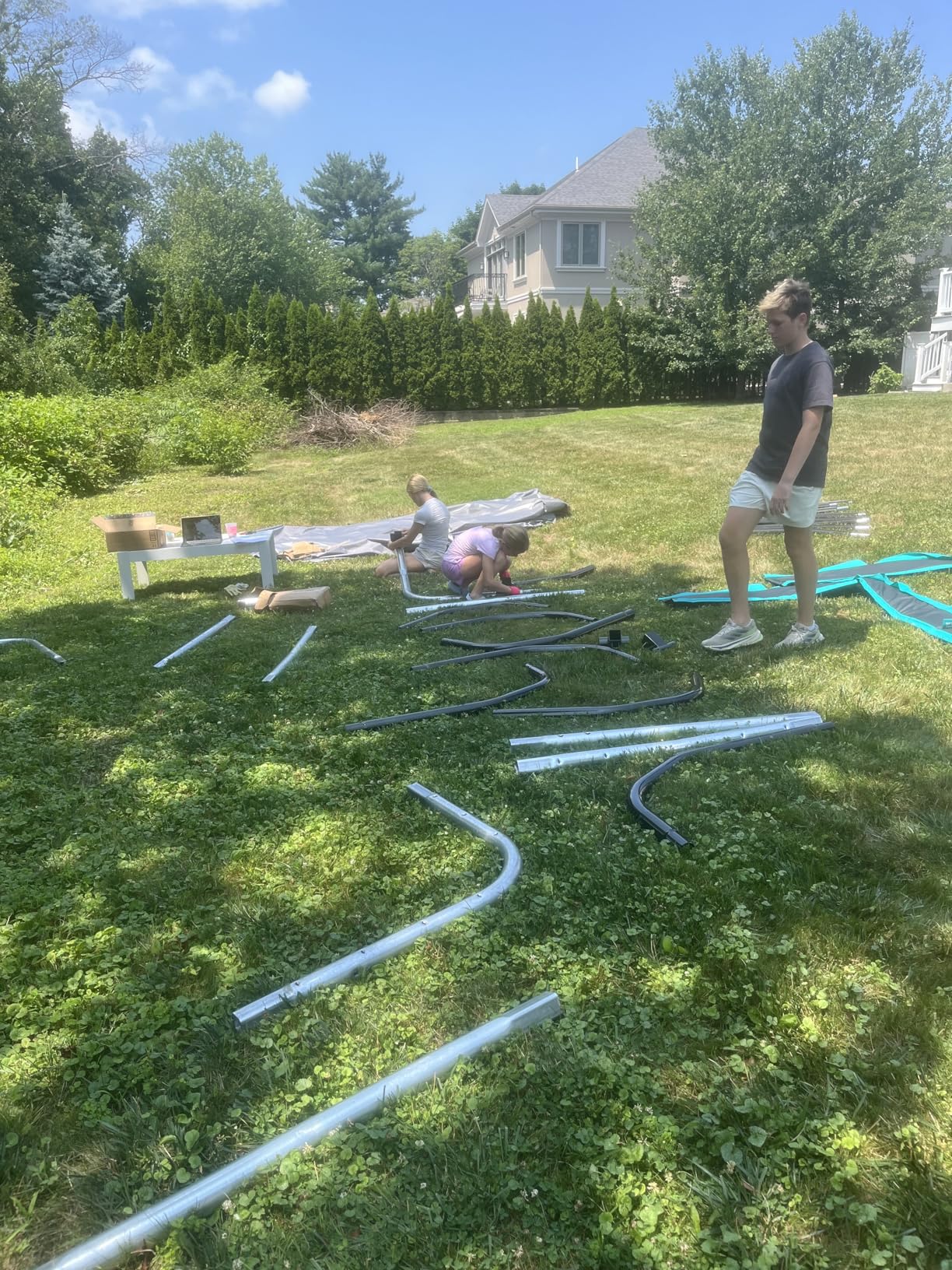 SKYWALKER TRAMPOLINES 12 FT 15 FT Round Trampoline with Safety Enclosure Net, 9 x 15 FT Rectangle Outdoor Trampoline, Recreational Trampoline for Kids Customer Review SKYWALKER TRAMPOLINES 12 FT 15 FT Round Trampoline with Safety Enclosure Net, 9 x 15 FT Rectangle Outdoor Trampoline, Recreational Trampoline for Kids - Customer Photo 2