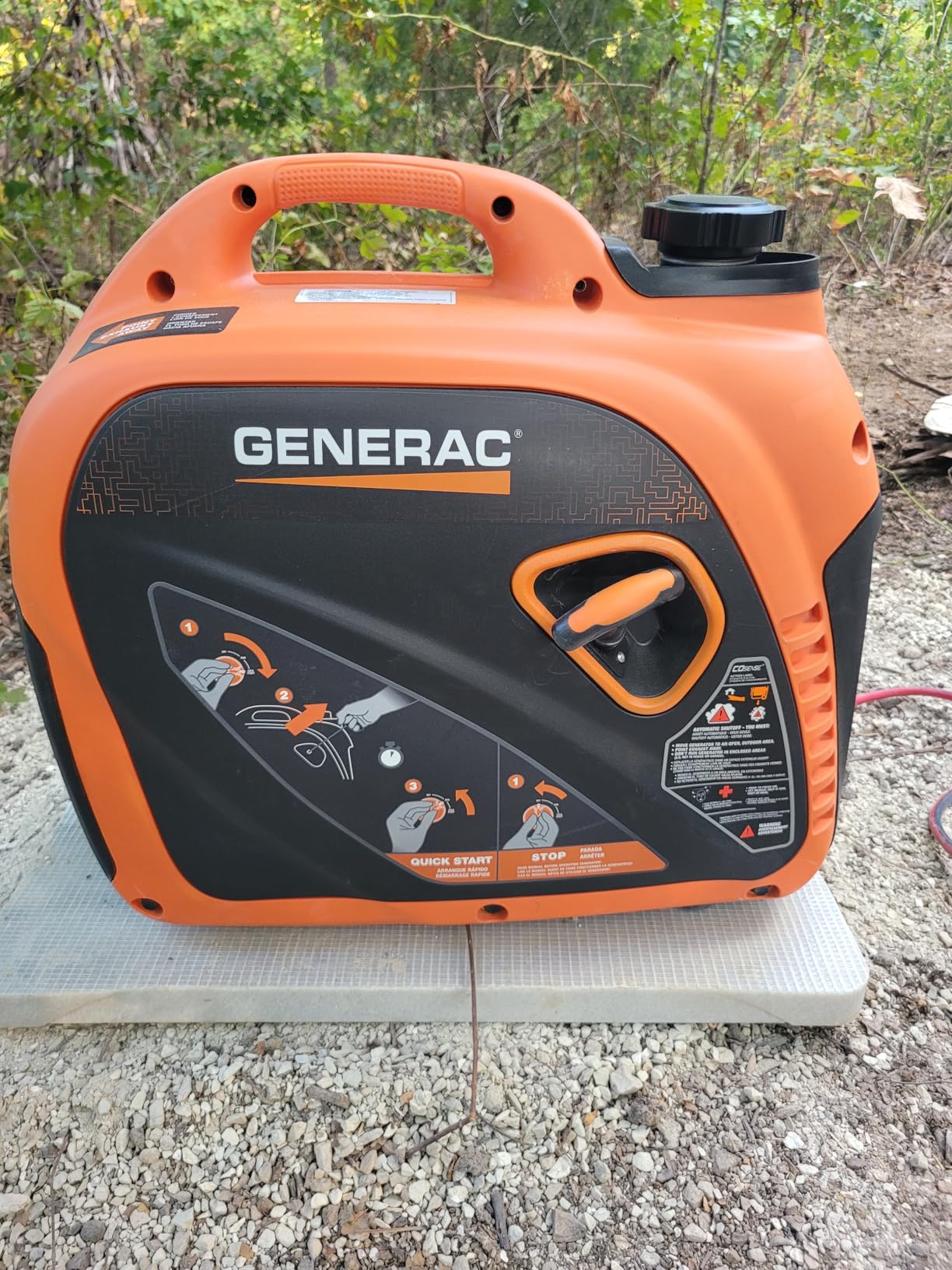 Generac 3,800-Watt Dual-Fuel Portable Inverter Generator - Gas and Propane Compatible - Quiet Operation - Clean, Stable Power - Great for Home Backup, Camping, and RV Use - Customer Photo 1
