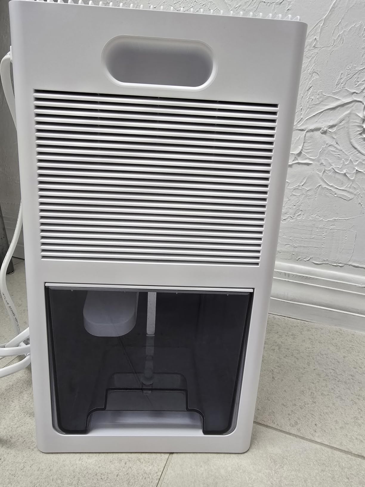 Dehumidifier,95OZ Dehumidifier for Home 1000 Sq.Ft - Quiet with Auto Shut Off & Relaxing 7 Color Ambient Light,Ideal for Livingroom, Bedroom, Basement(Black) - Customer Photo 1