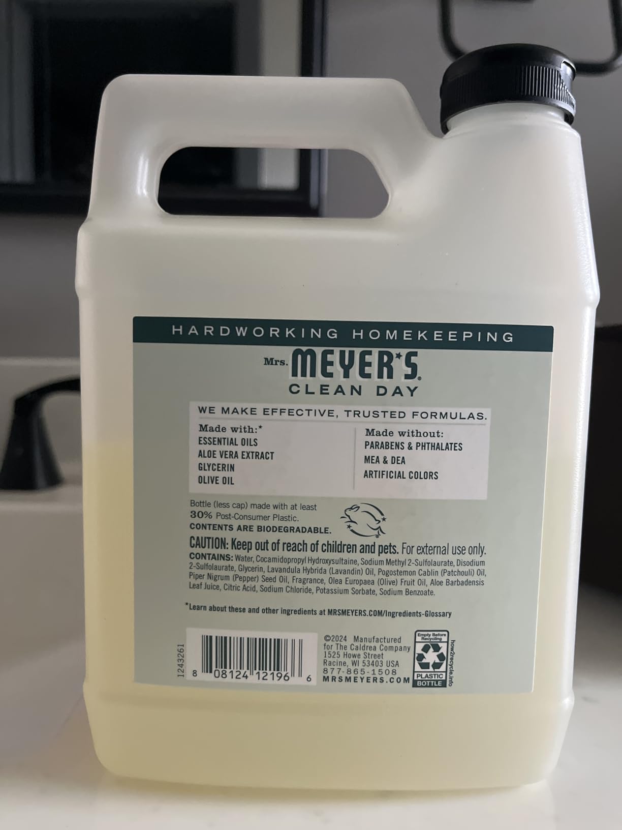Mrs. MEYER'S Clean Day Liquid Hand Soap Refill, Birchwood Scent, 33 Ounce Bottle Customer Review Mrs. MEYER'S Clean Day Liquid Hand Soap Refill, Birchwood Scent, 33 Ounce Bottle - Customer Photo 2